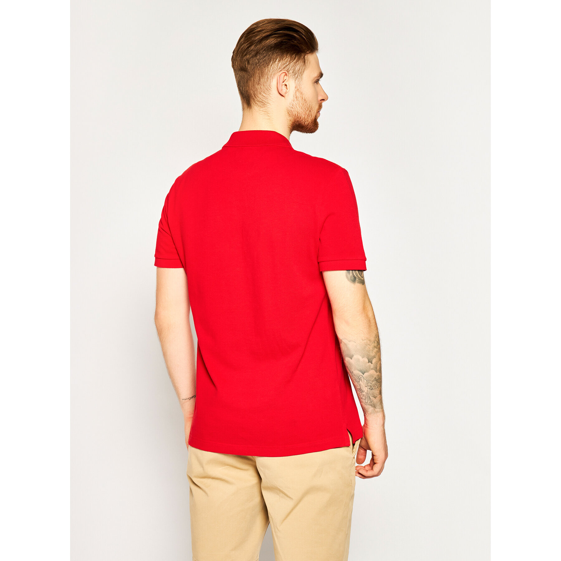 Lacoste Polokošeľa PH4012 Červená Slim Fit - Pepit.sk