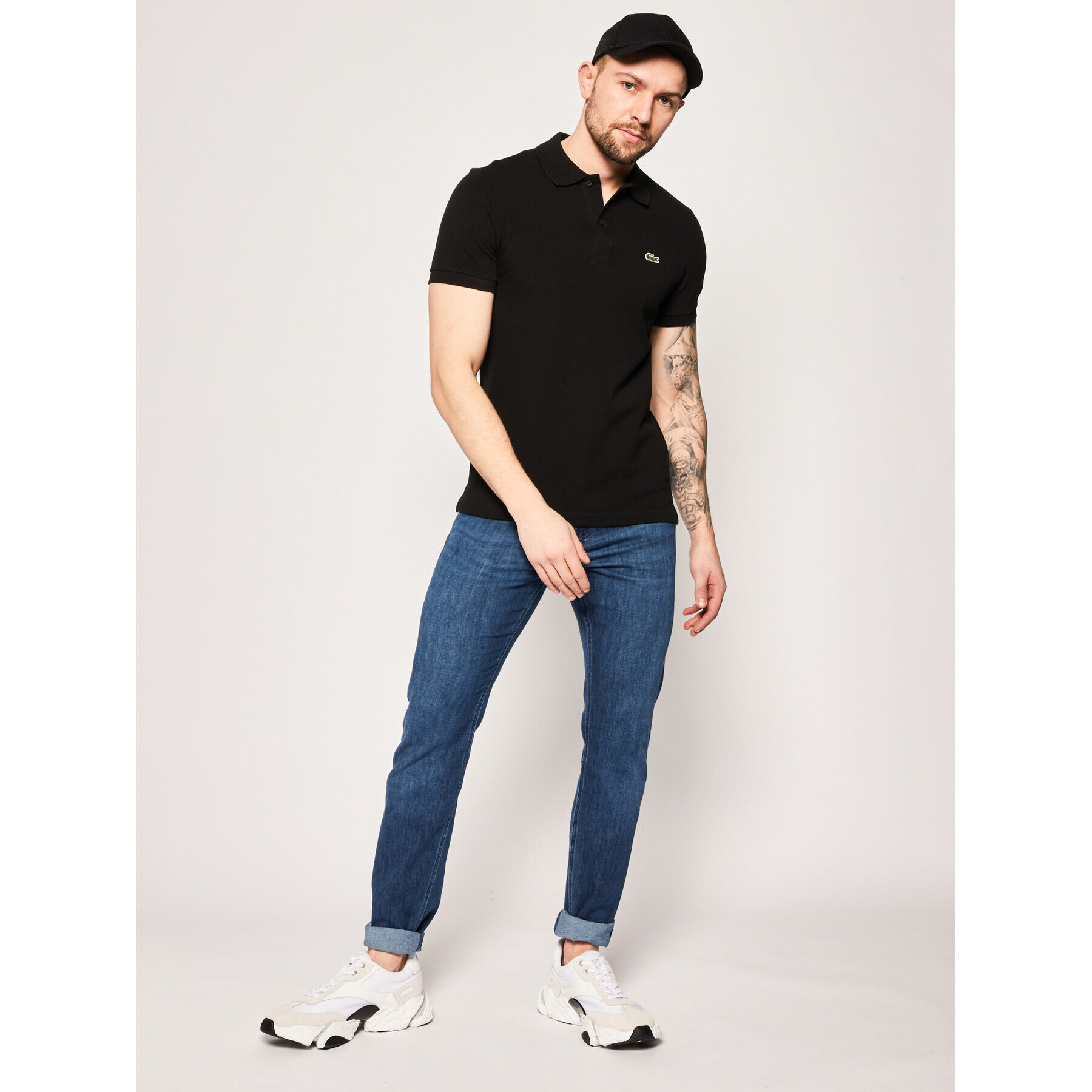 Lacoste Polokošeľa PH4012 Čierna Slim Fit - Pepit.sk