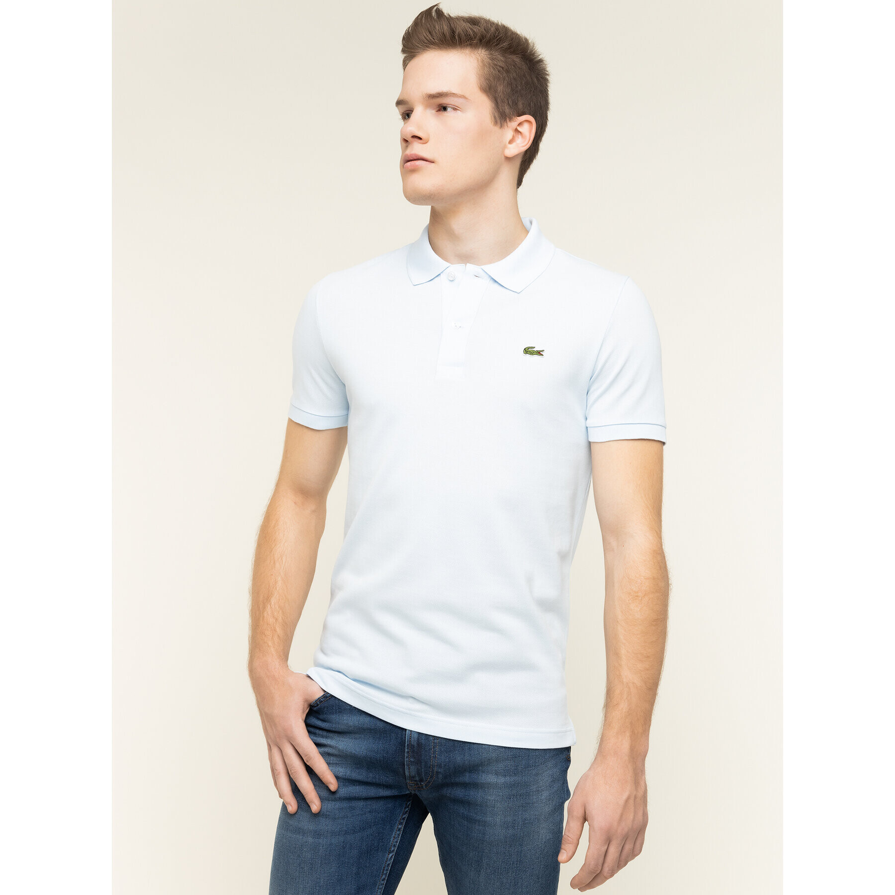 Lacoste Polokošeľa PH4012 Modrá Slim Fit - Pepit.sk