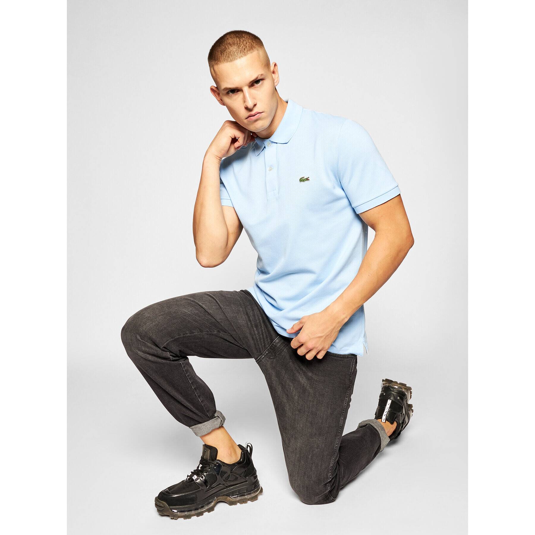 Lacoste Polokošeľa PH4012 Modrá Slim Fit - Pepit.sk