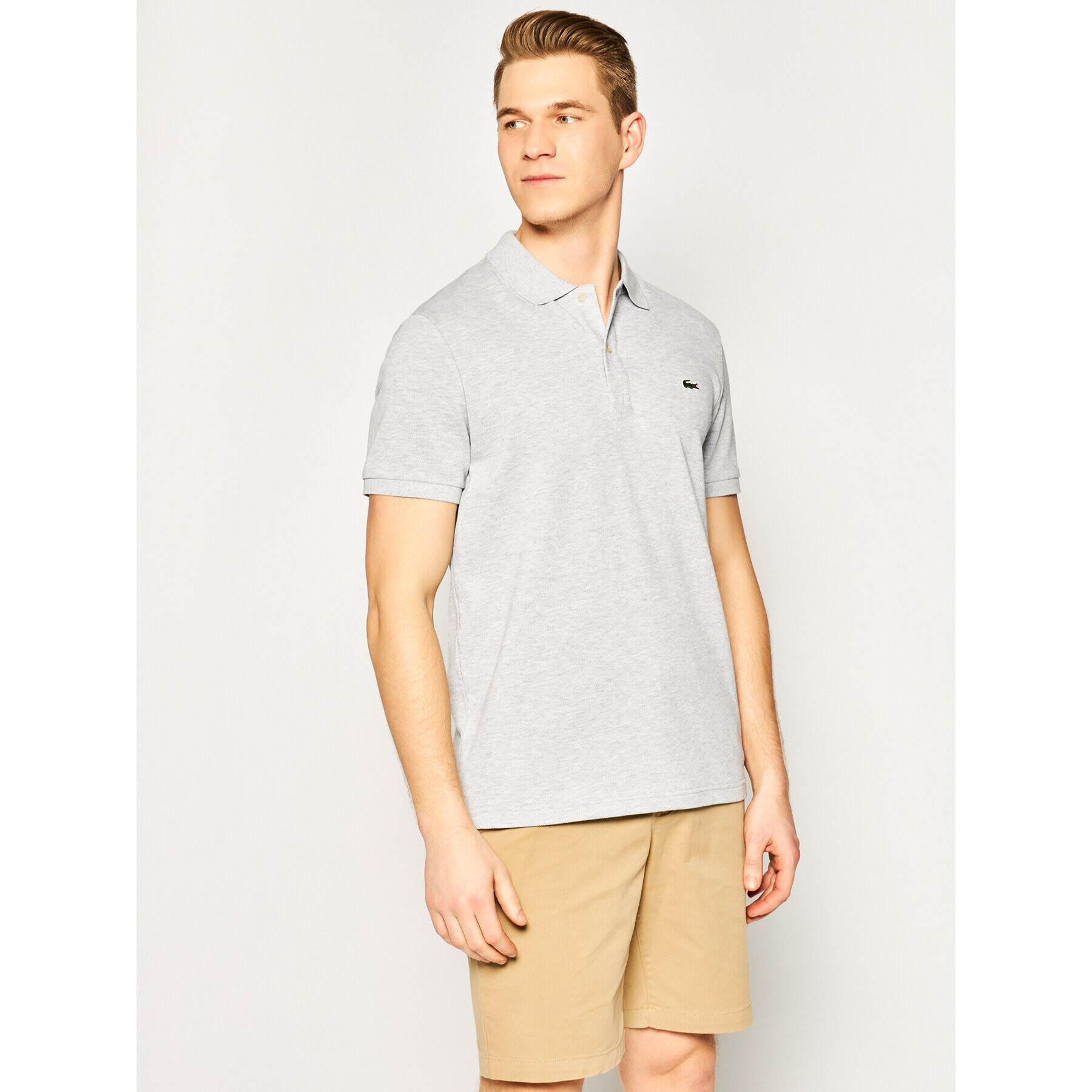 Lacoste Polokošeľa PH4012 Sivá Slim Fit - Pepit.sk