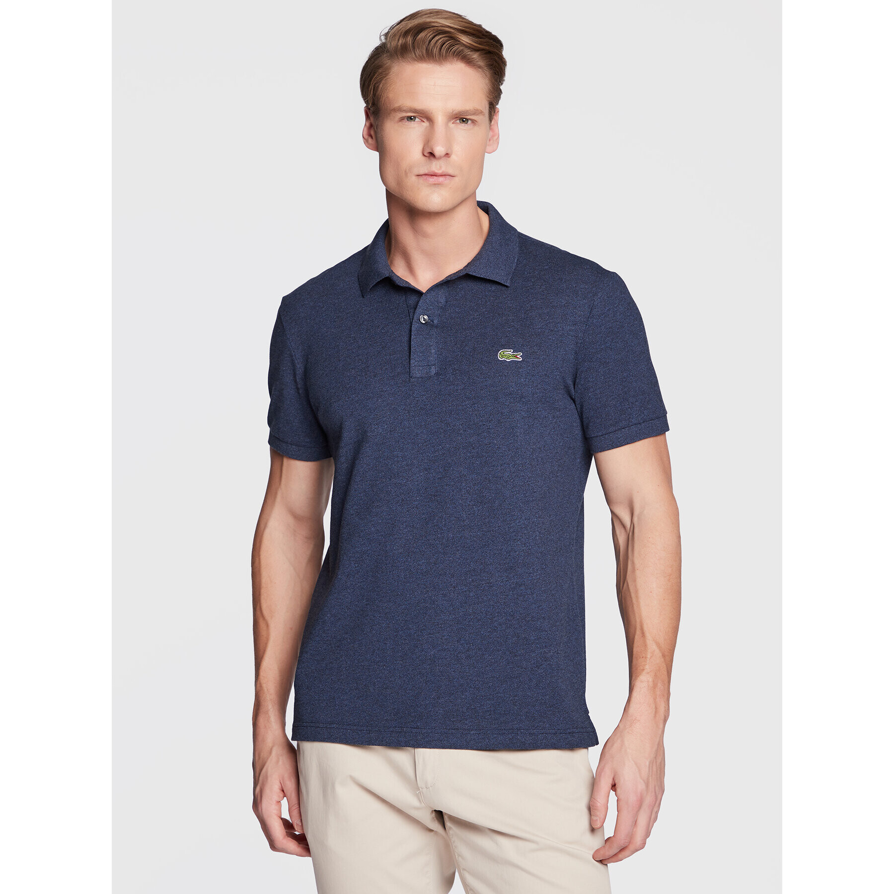 Lacoste Polokošeľa PH4012 Tmavomodrá Slim Fit - Pepit.sk