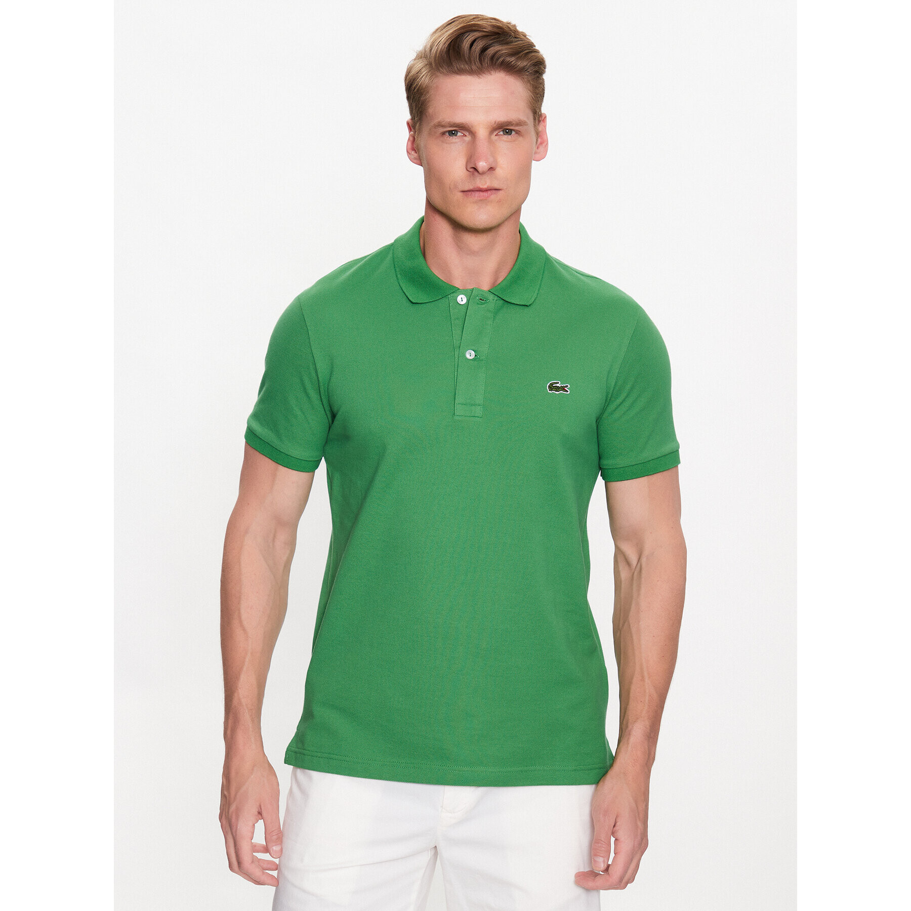 Lacoste Polokošeľa PH4012 Zelená Regular Fit - Pepit.sk