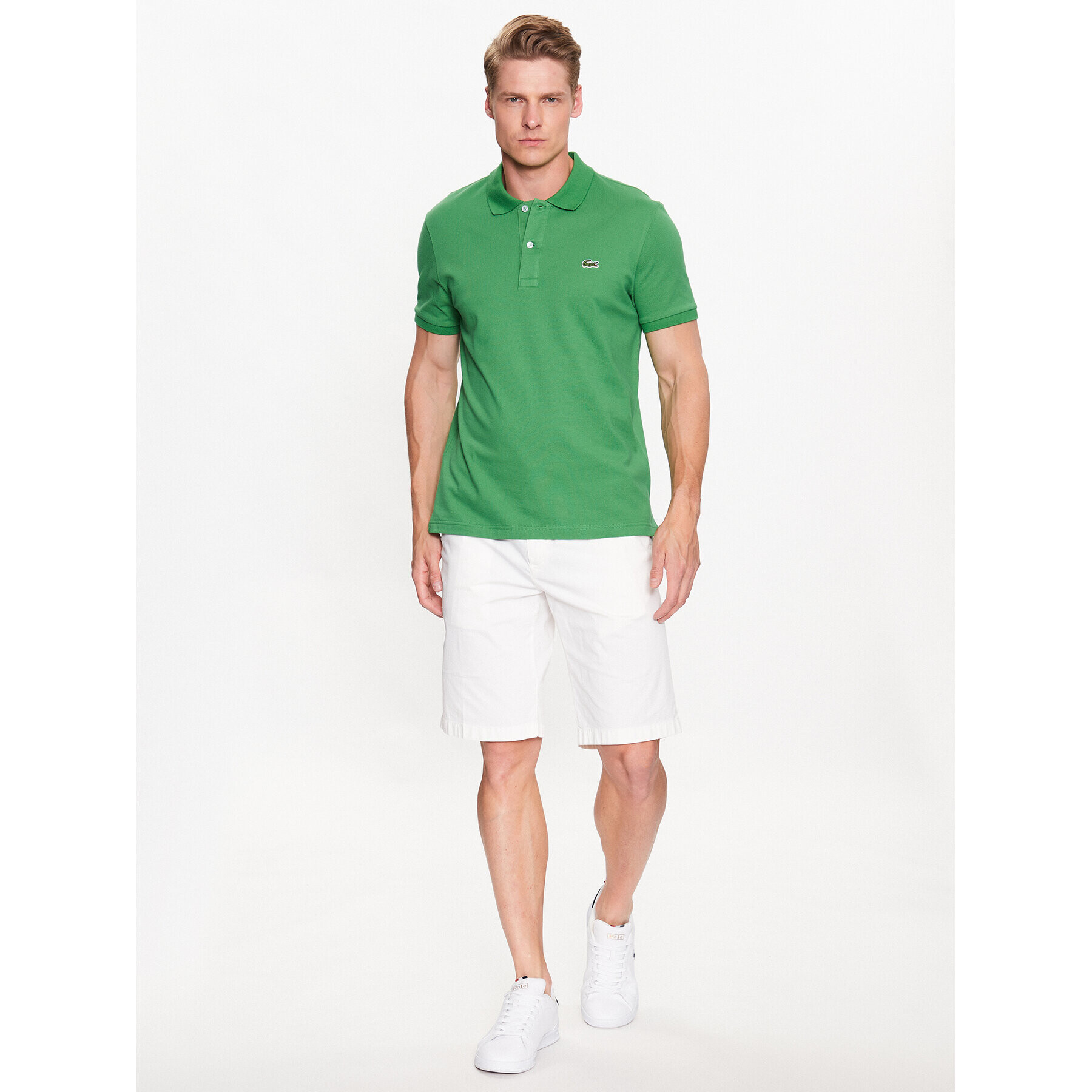 Lacoste Polokošeľa PH4012 Zelená Regular Fit - Pepit.sk