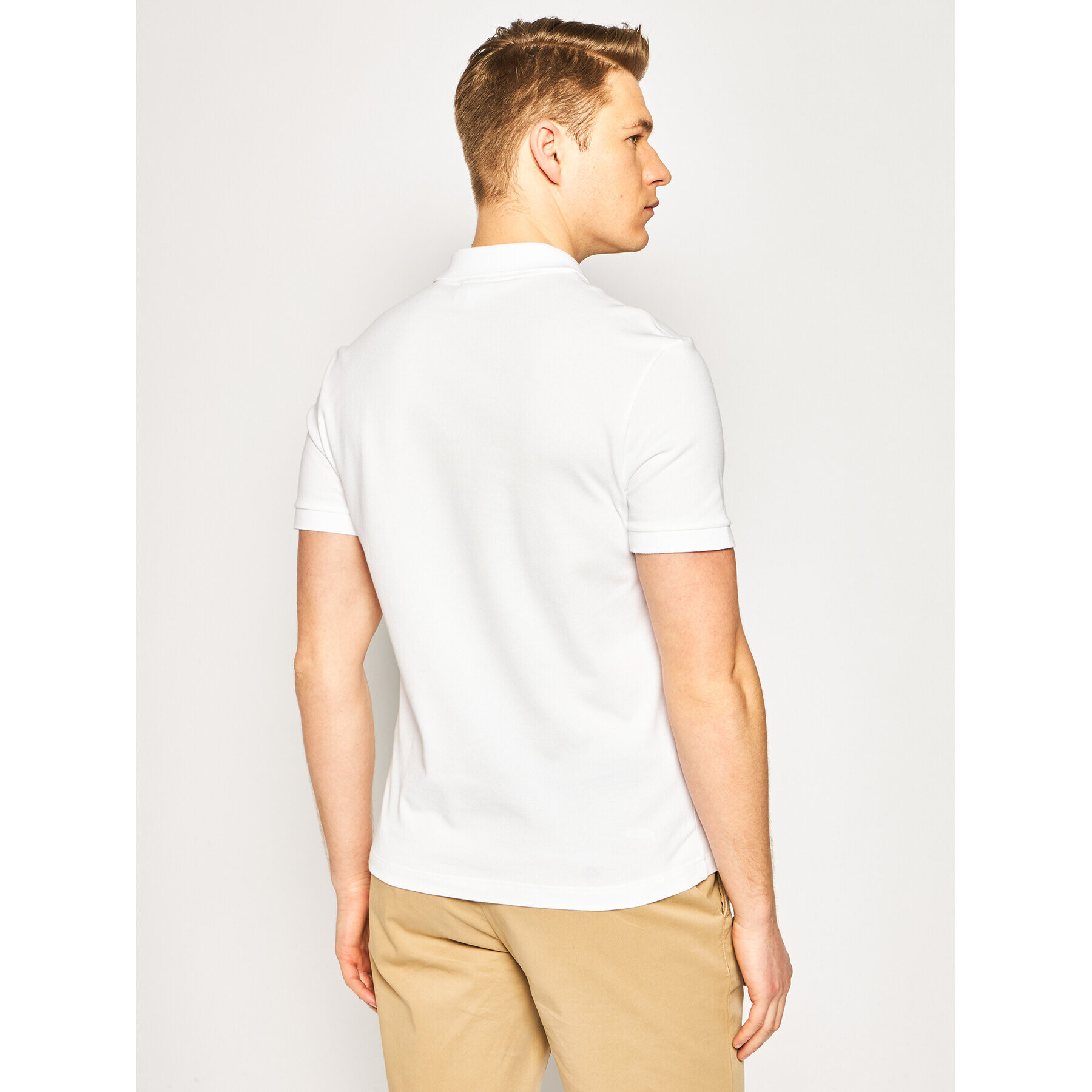 Lacoste Polokošeľa PH4014 Biela Slim Fit - Pepit.sk