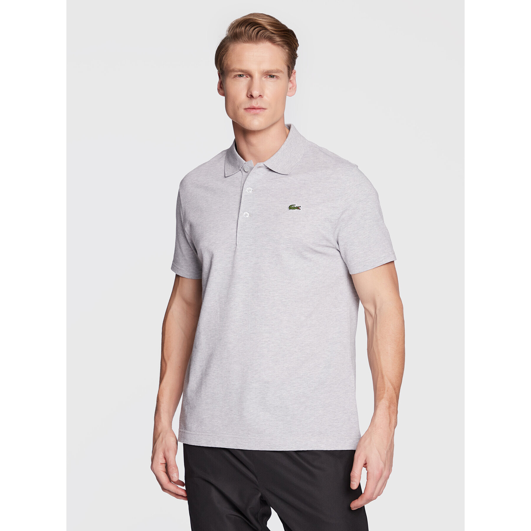 Lacoste Polokošeľa YH4801 Sivá Slim Fit - Pepit.sk