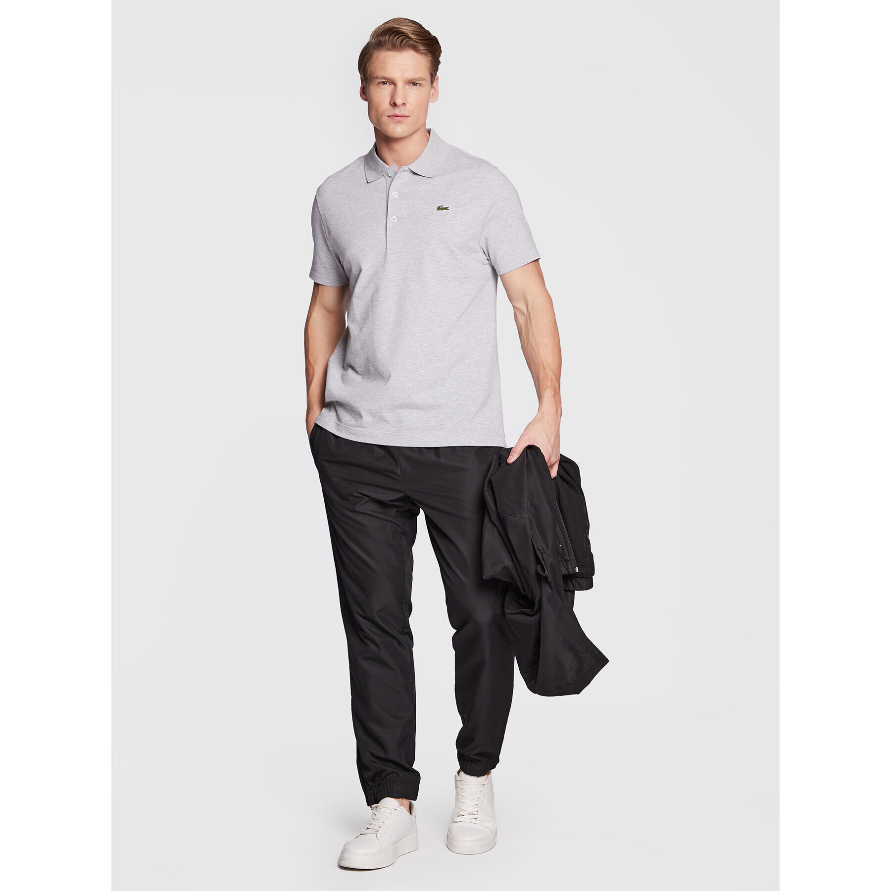 Lacoste Polokošeľa YH4801 Sivá Slim Fit - Pepit.sk