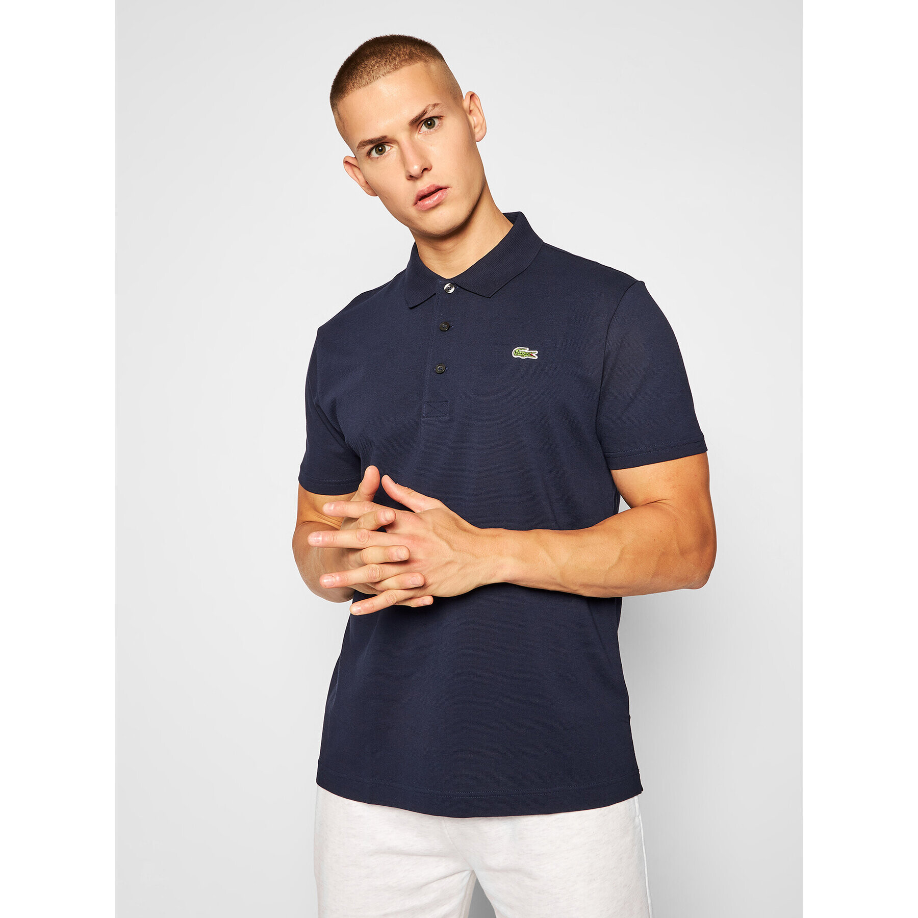 Lacoste Polokošeľa YH4801 Tmavomodrá Slim Fit - Pepit.sk