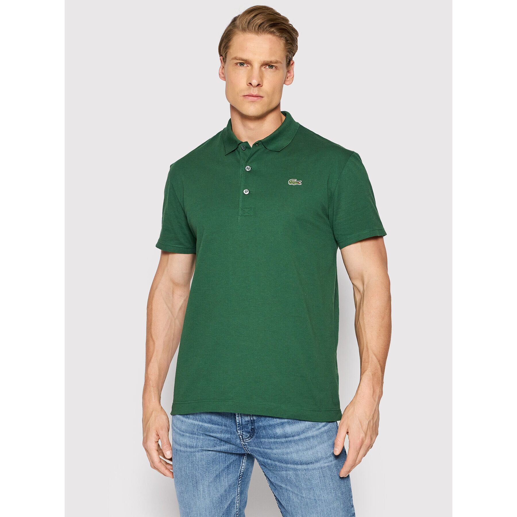 Lacoste Polokošeľa YH4801 Zelená Slim Fit - Pepit.sk