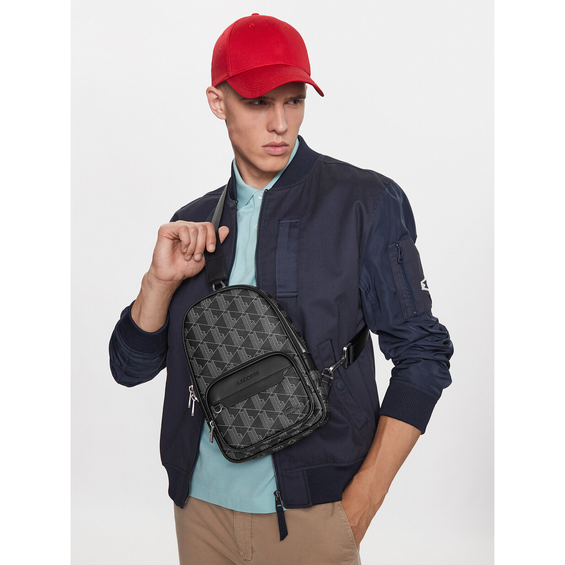 Lacoste Ruksak Body Bag NH4131LX Čierna - Pepit.sk