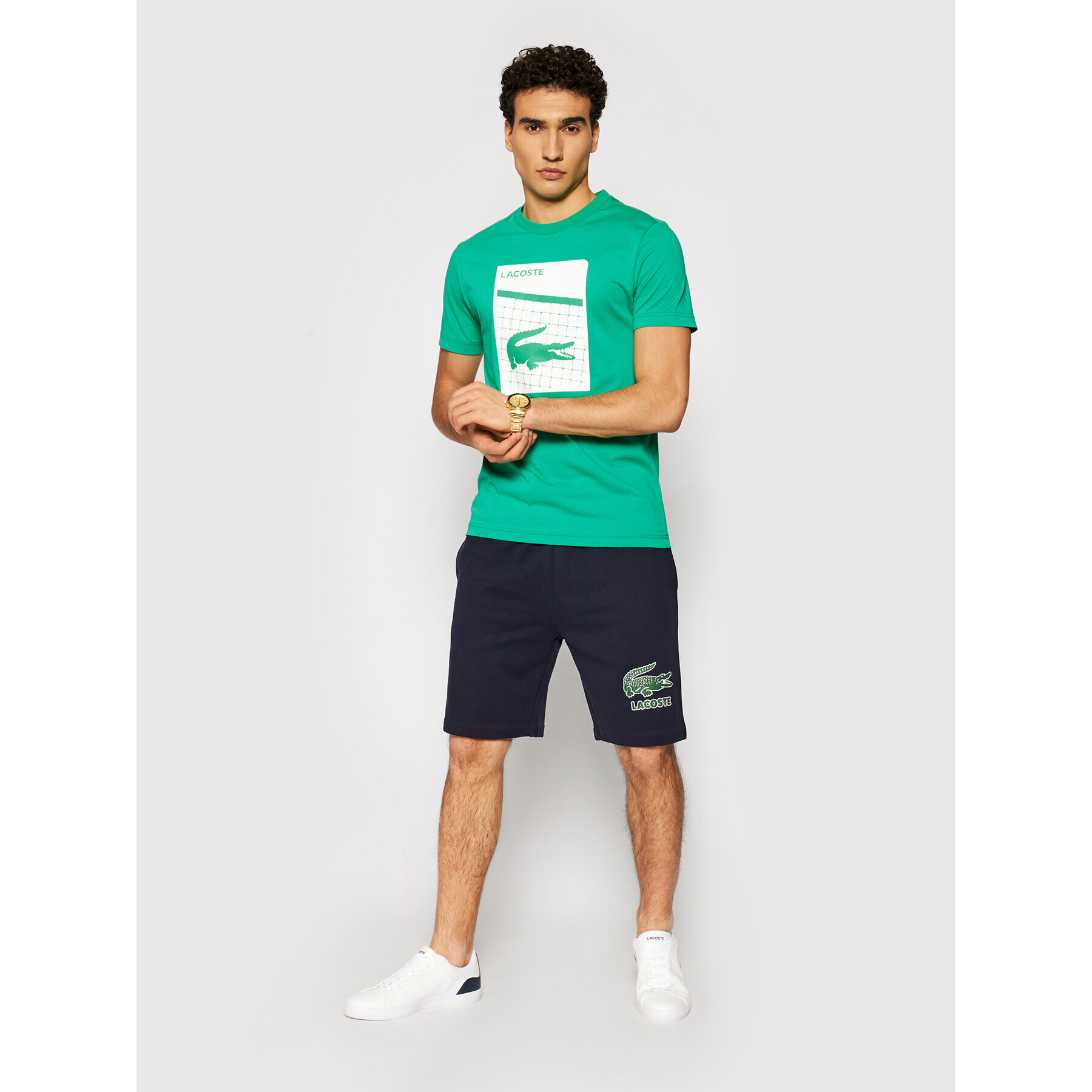 Lacoste Športové kraťasy GH0528 Tmavomodrá Regular Fit - Pepit.sk