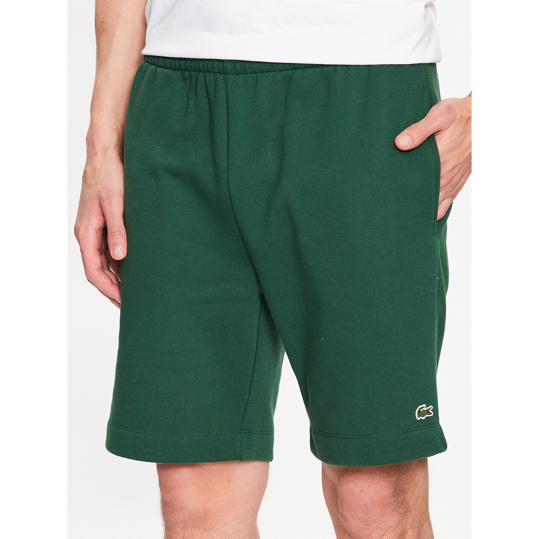 Lacoste Športové kraťasy GH9627 Zelená Regular Fit - Pepit.sk