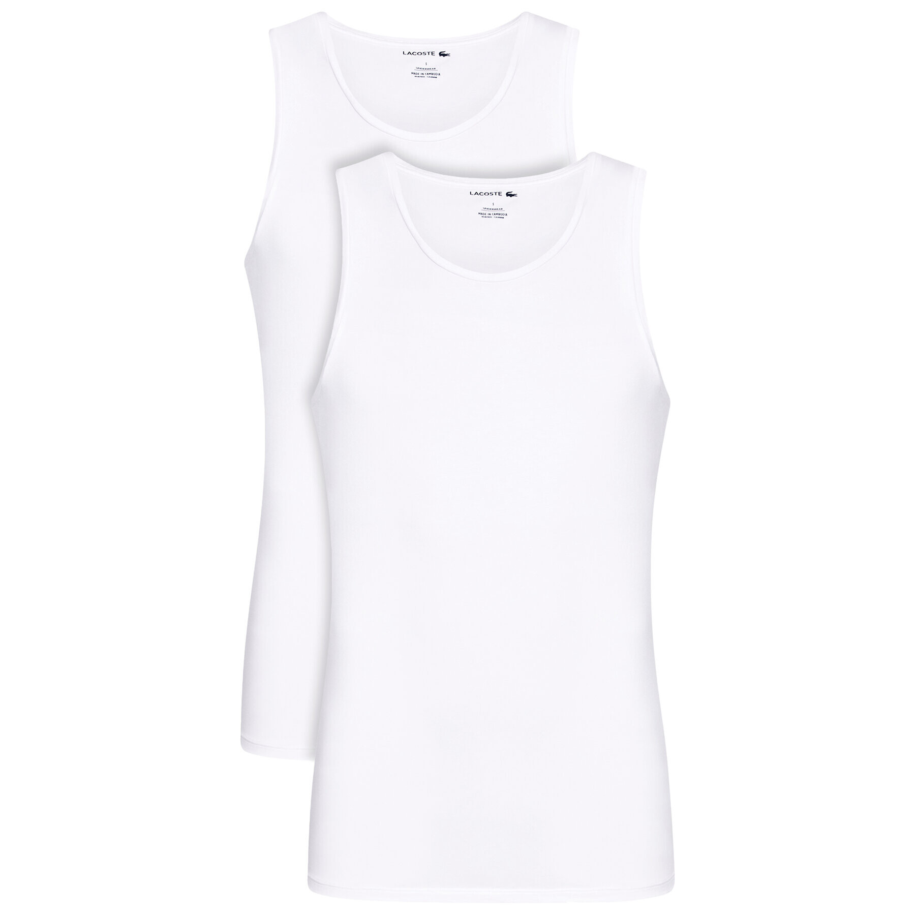 Lacoste Súprava 2 tank topov TH3452 Biela Regular Fit - Pepit.sk