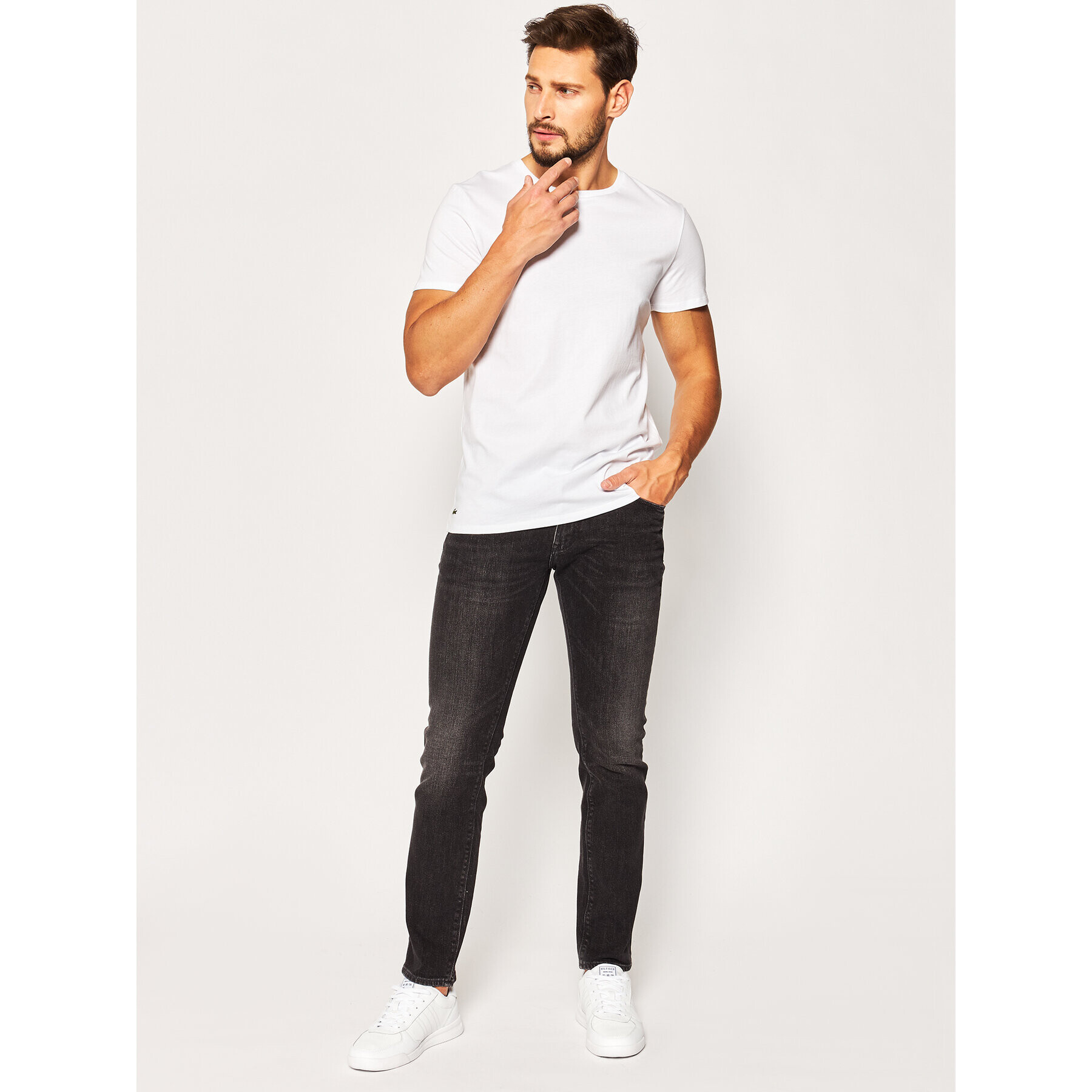 Lacoste Súprava 3 tričiek TH3451 Biela Regular Fit - Pepit.sk