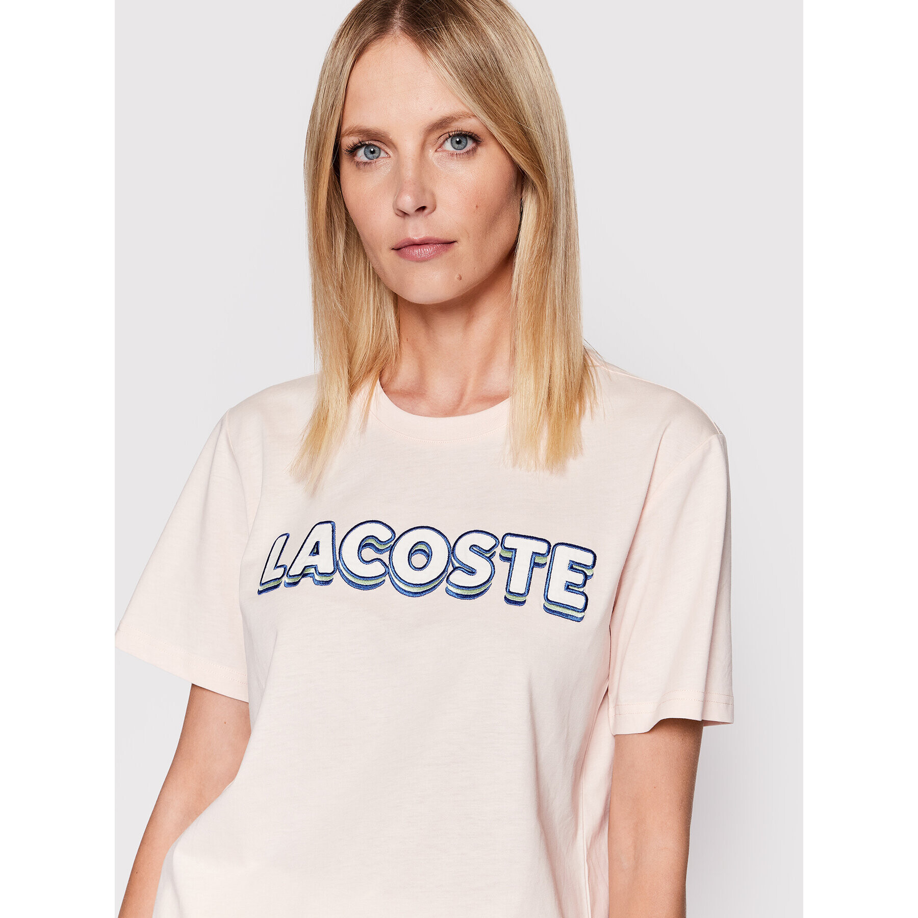 Lacoste Tričko TF0202 Ružová Regular Fit - Pepit.sk