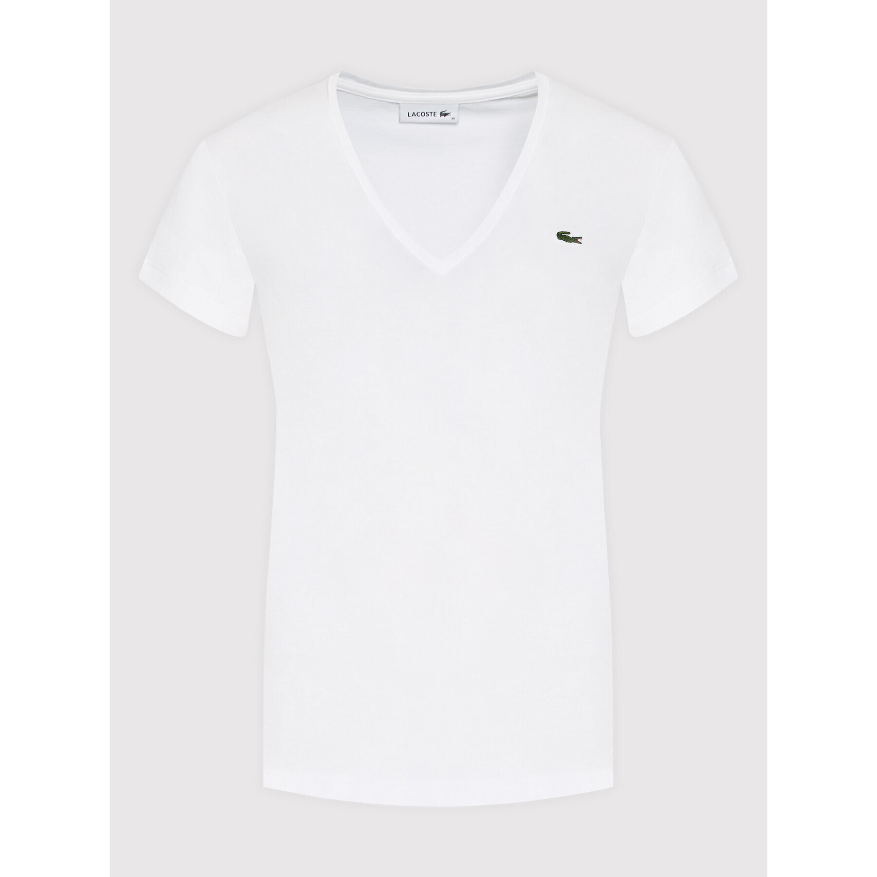 Lacoste Tričko TF8392 Biela Relaxed Fit - Pepit.sk