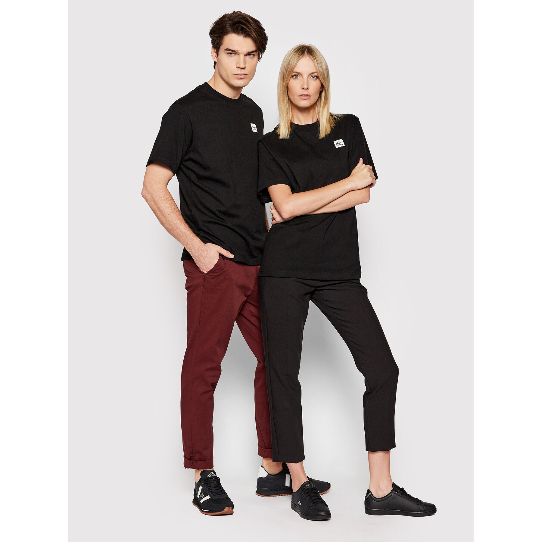 Lacoste Tričko Unisex TH9163 Čierna Regular Fit - Pepit.sk