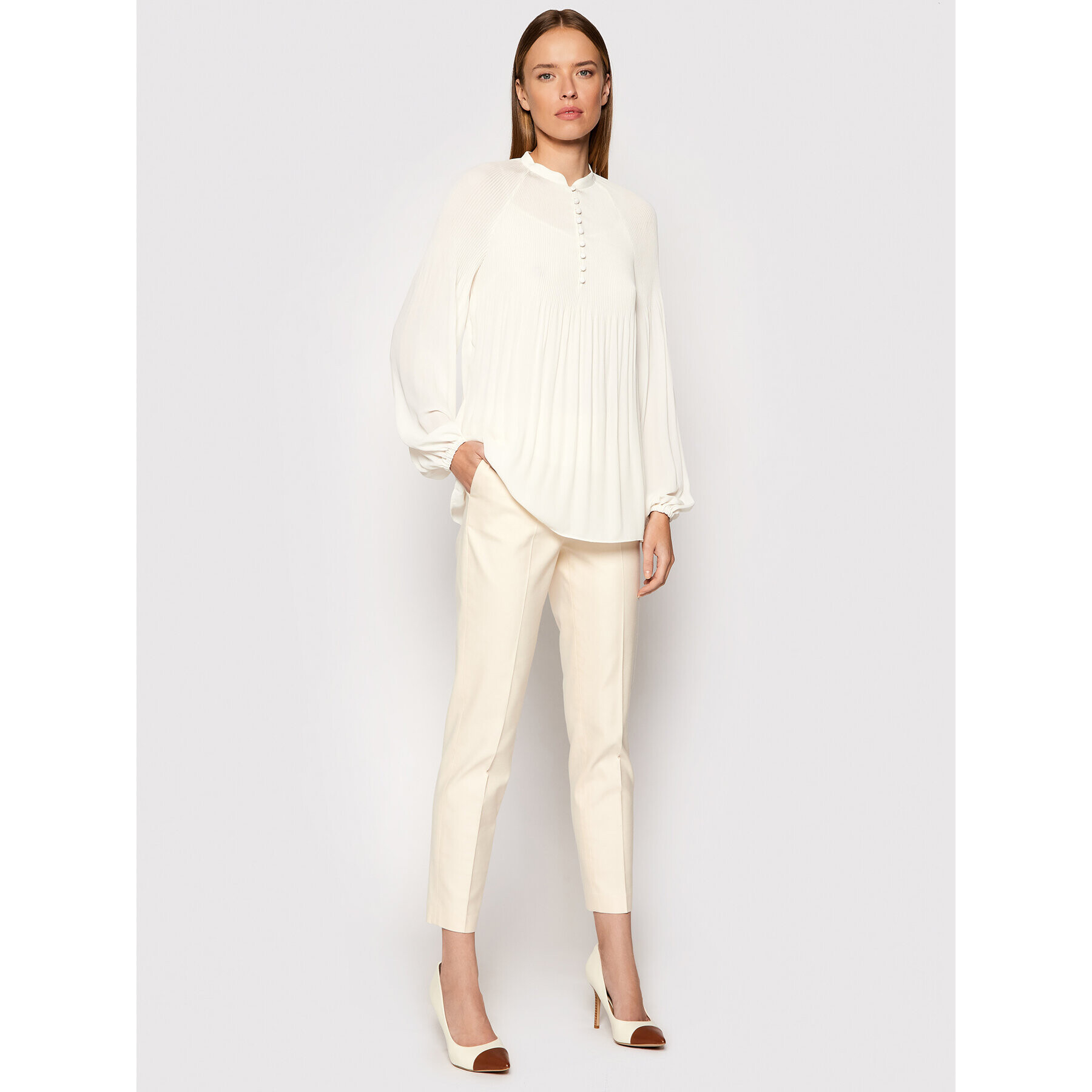 Lauren Ralph Lauren Blúzka 200841028004 Béžová Relaxed Fit - Pepit.sk