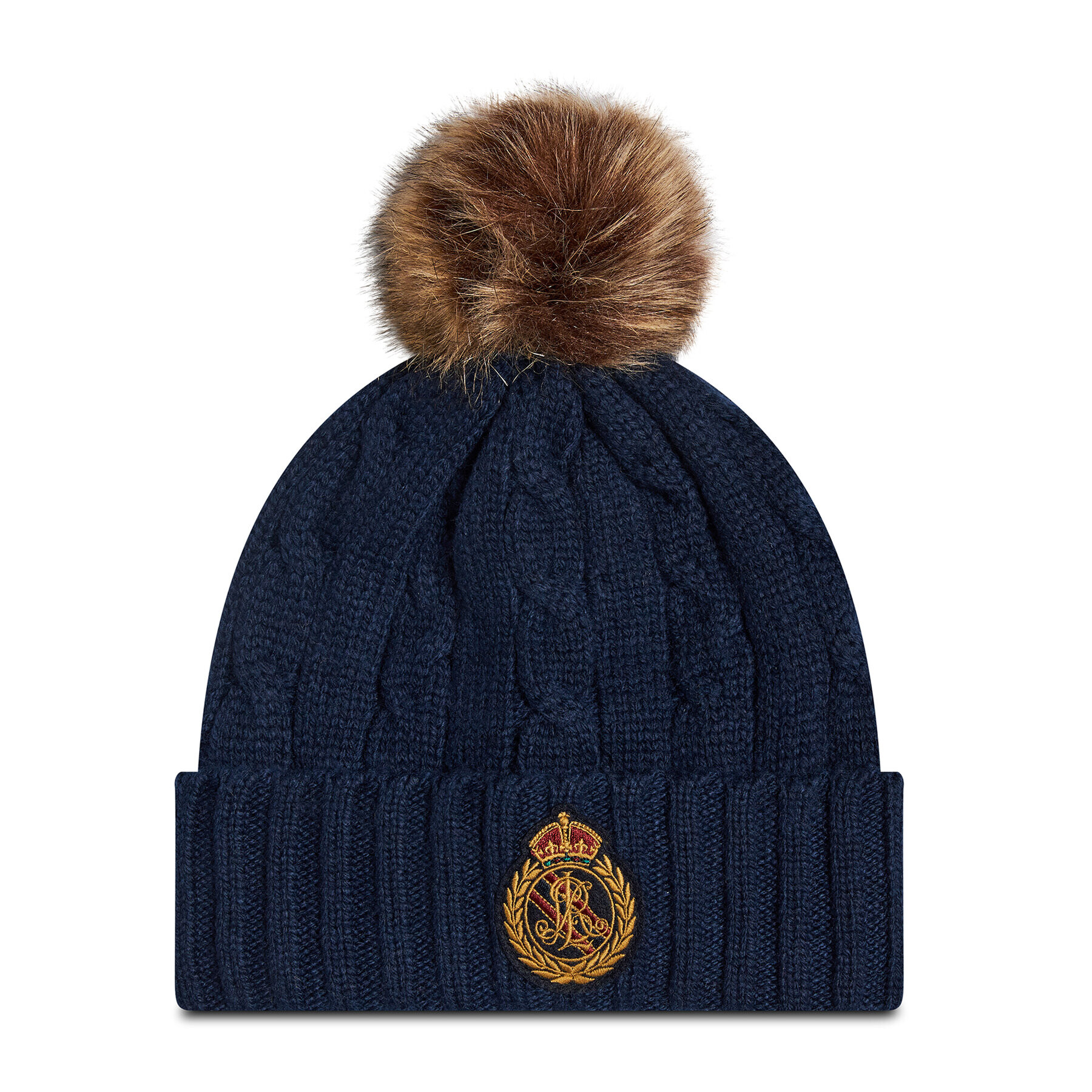 Lauren Ralph Lauren Čiapka Rbld Cap Pch Beanie 454855022004 Tmavomodrá - Pepit.sk