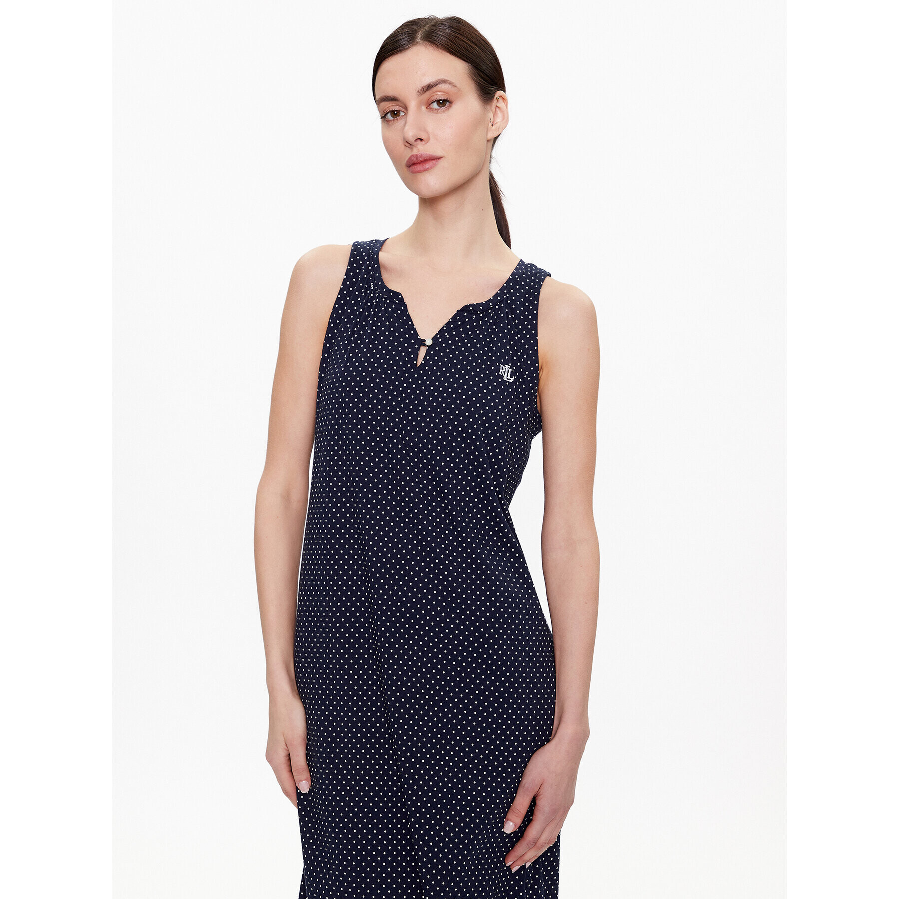 Lauren Ralph Lauren Nočná košeľa I810702 Tmavomodrá Regular Fit - Pepit.sk