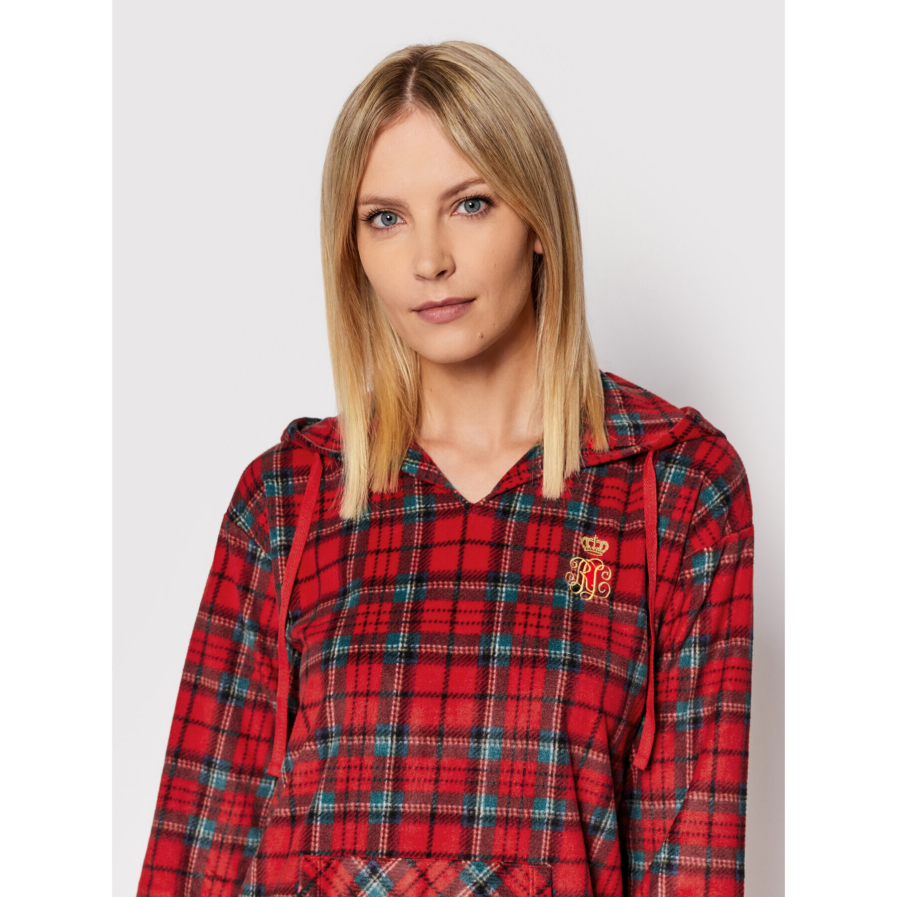 Lauren Ralph Lauren Nočná košeľa ILN02142 Červená Regular Fit - Pepit.sk