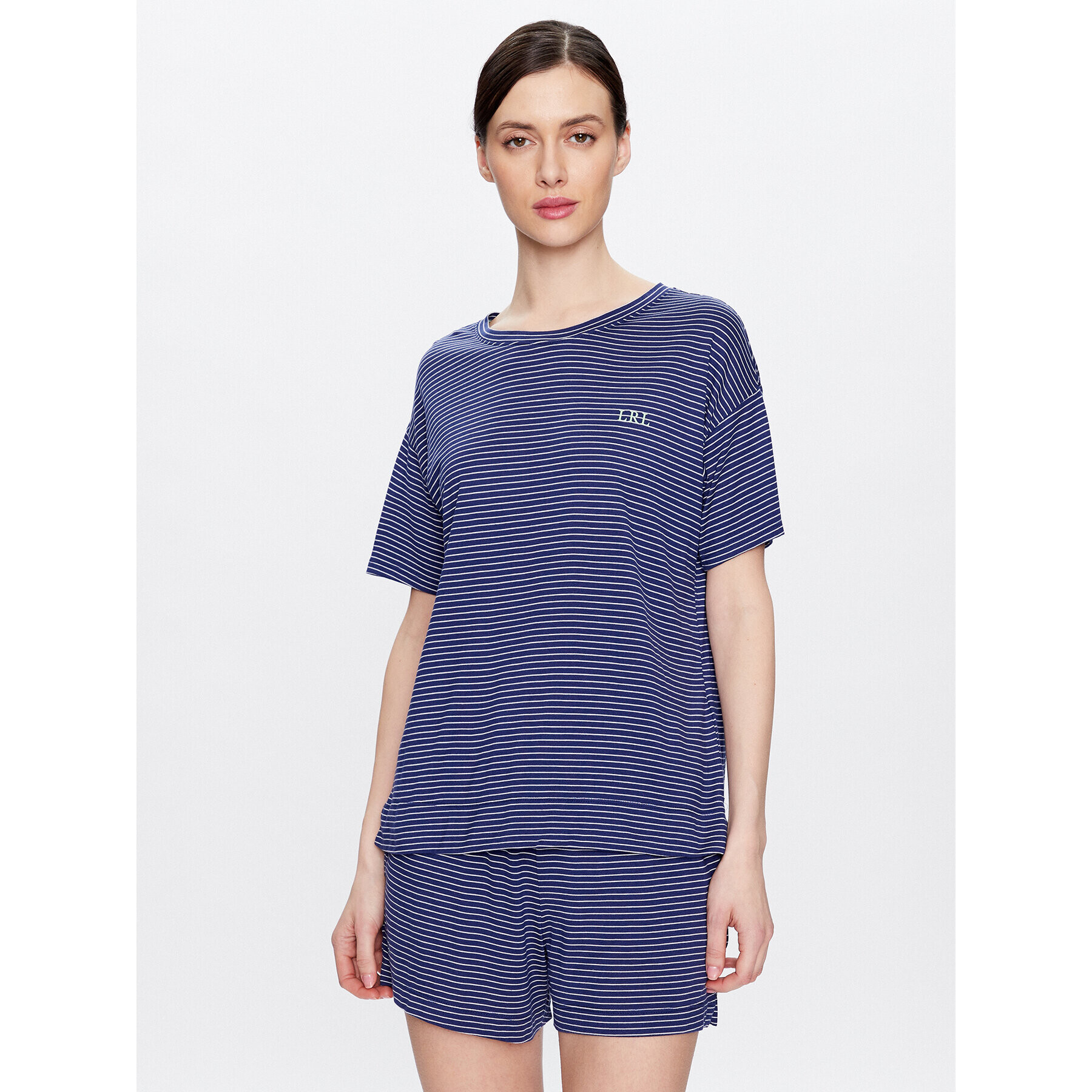 Lauren Ralph Lauren Pyžamo ILN72240 Tmavomodrá Regular Fit - Pepit.sk