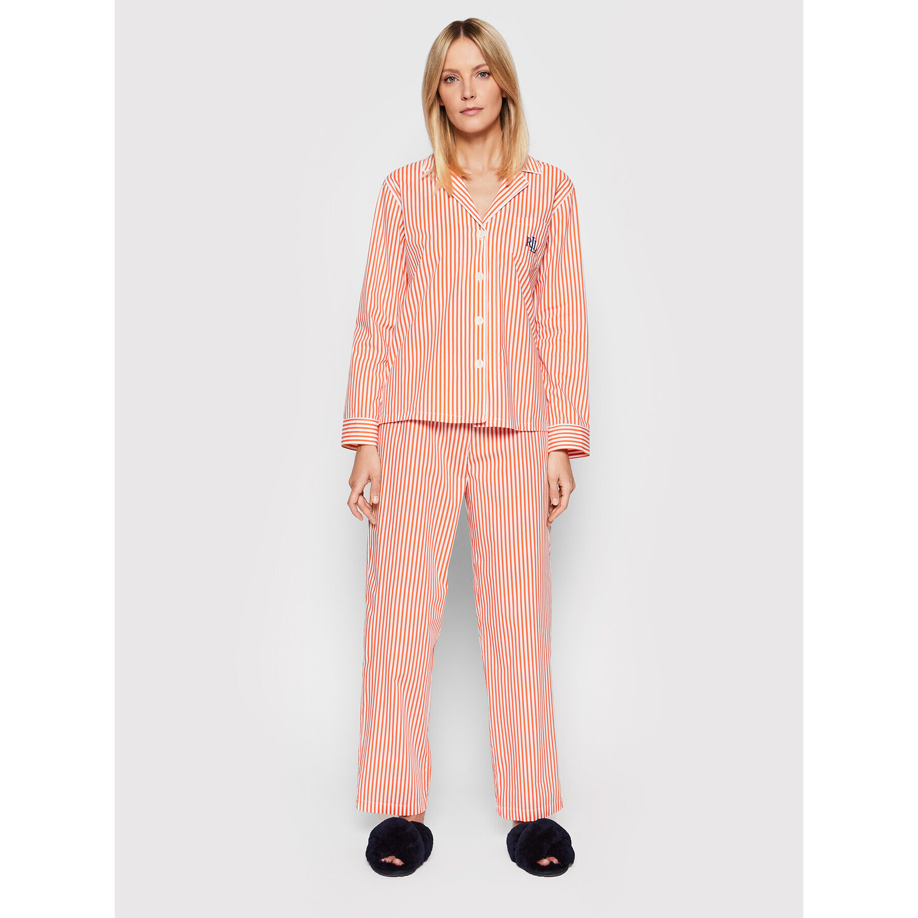 Lauren Ralph Lauren Pyžamo ILN92152 Oranžová Regular Fit - Pepit.sk