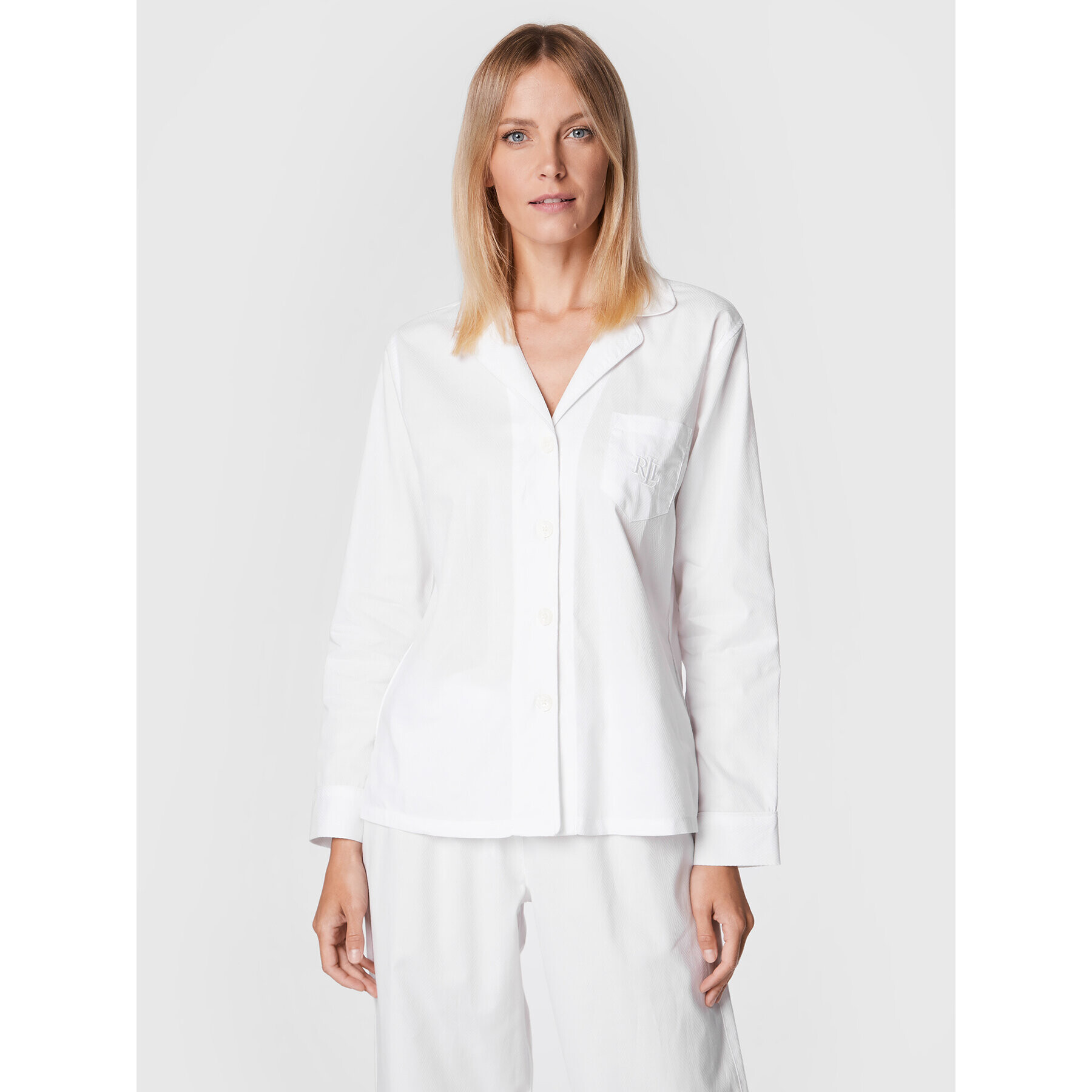 Lauren Ralph Lauren Pyžamo ILN92194 Biela Regular Fit - Pepit.sk