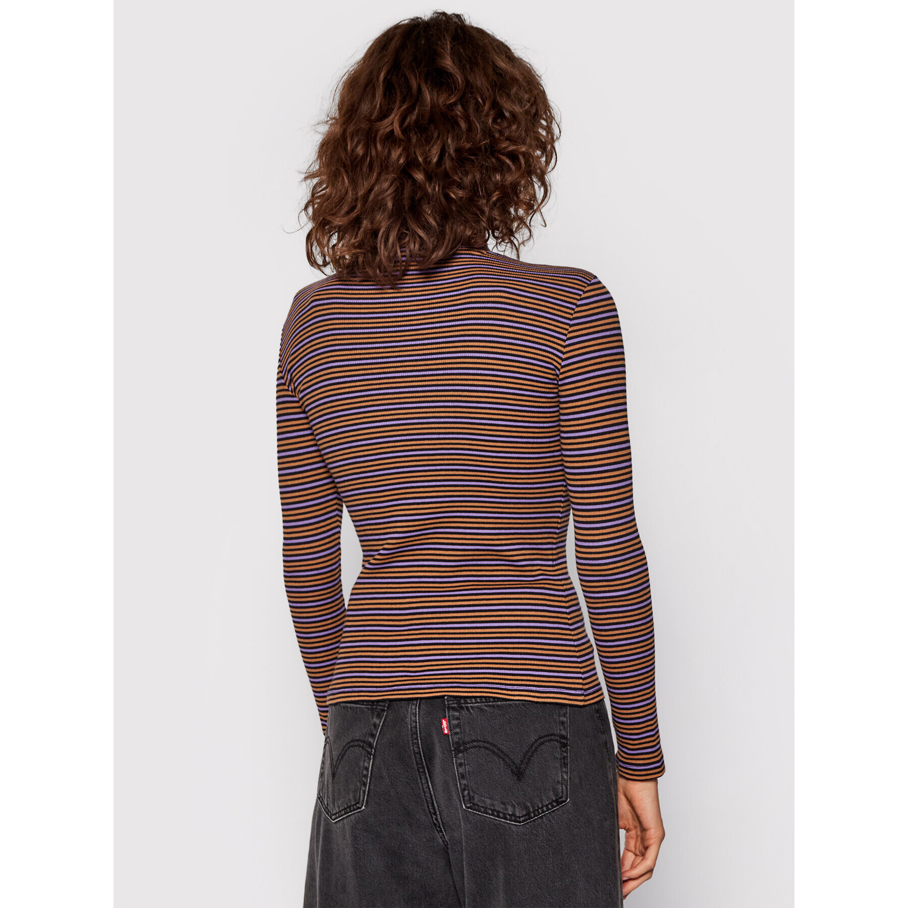 Lee Blúzka Ribbed Ls Striped L40HRC01 Farebná Slim Fit - Pepit.sk