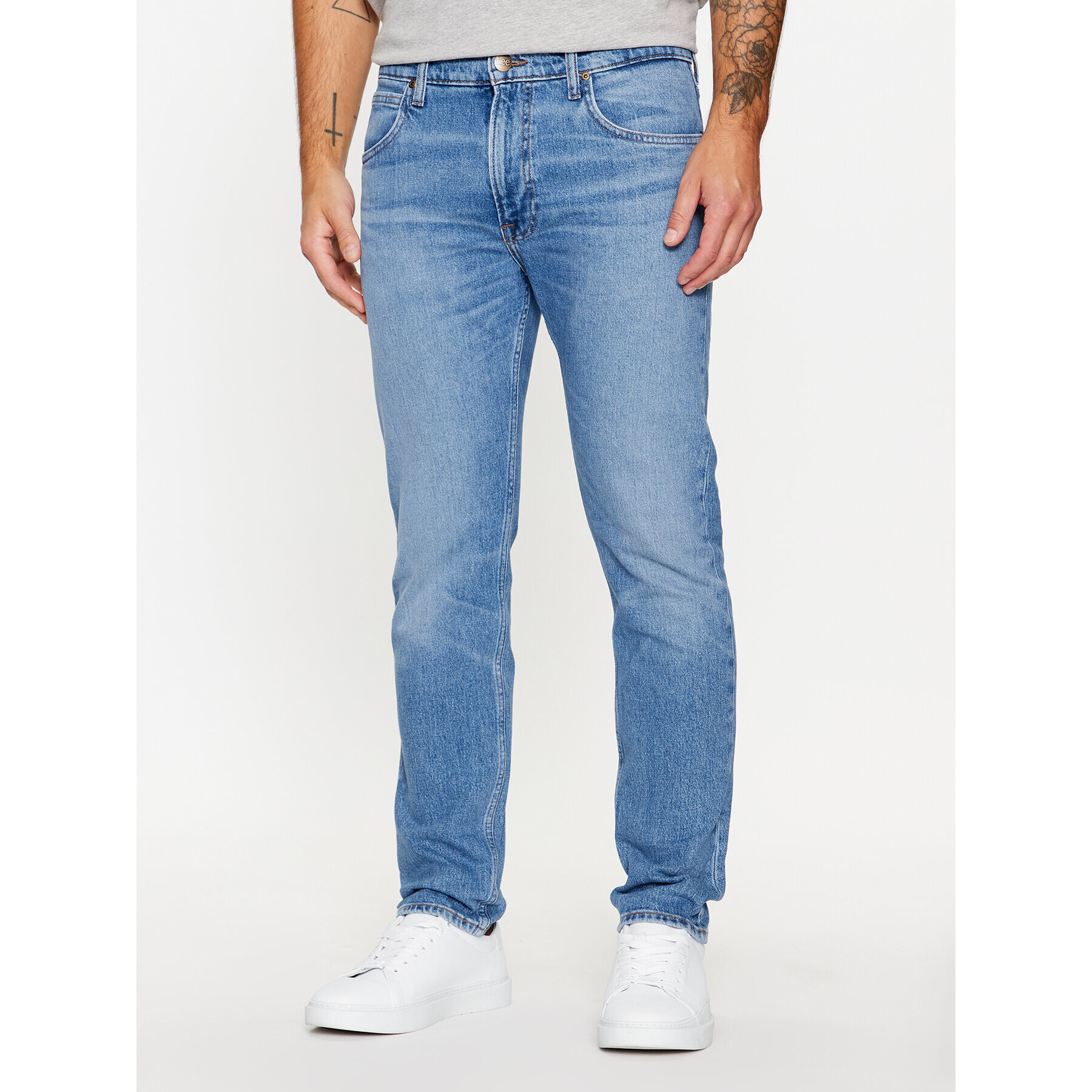 Lee Džínsy 112342258 Modrá Slim Fit - Pepit.sk