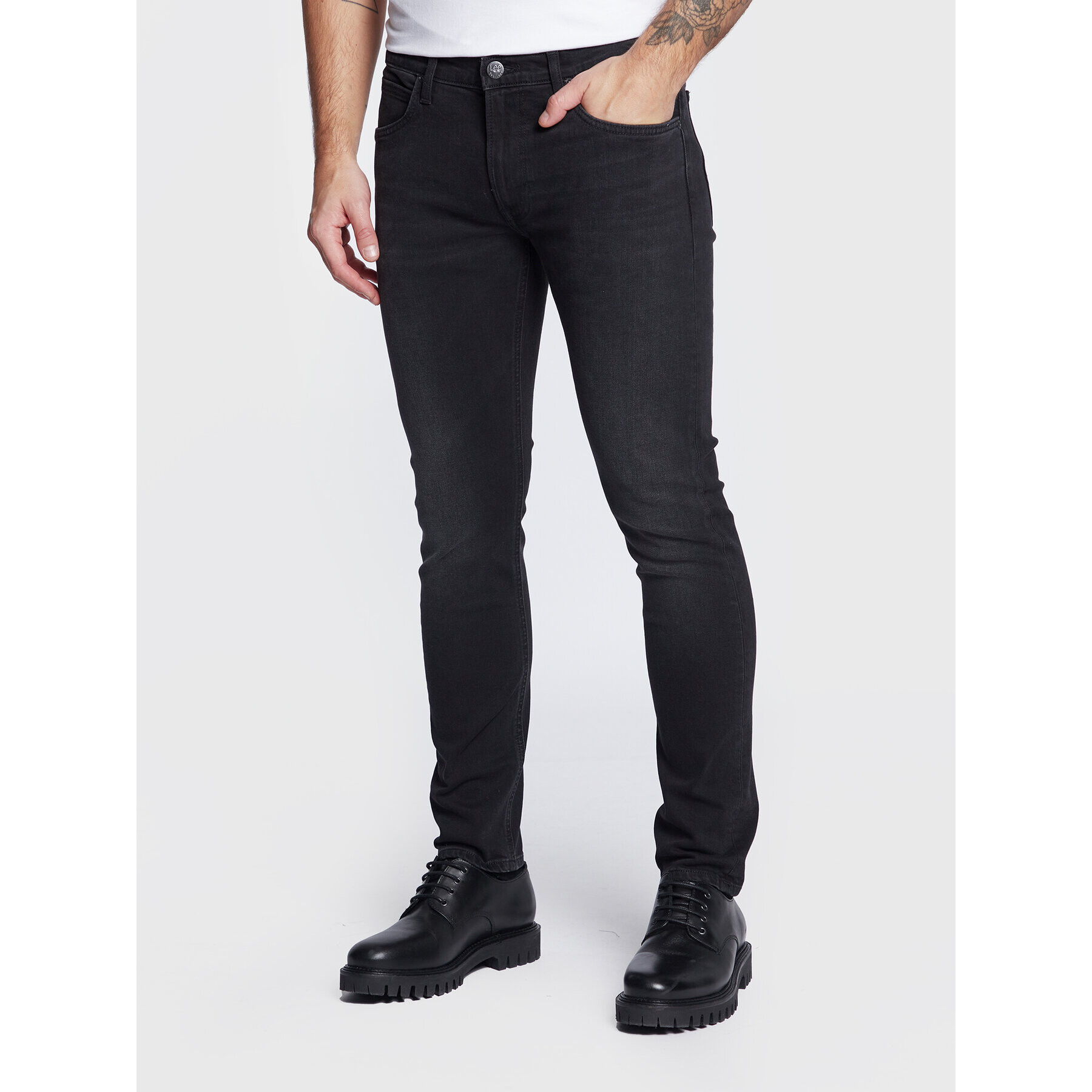 Lee Džínsy Luke L719ADEV Čierna Slim Fit - Pepit.sk