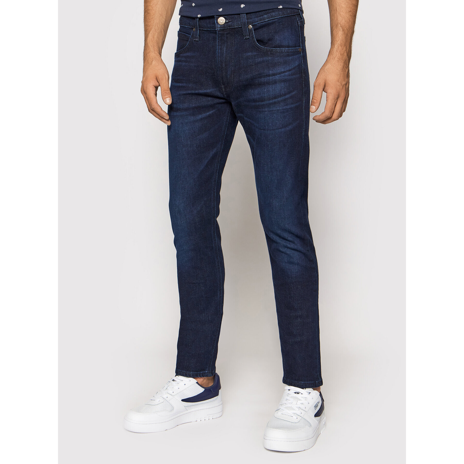 Lee Džínsy Luke L719DHGB Tmavomodrá Slim Tapered Fit - Pepit.sk