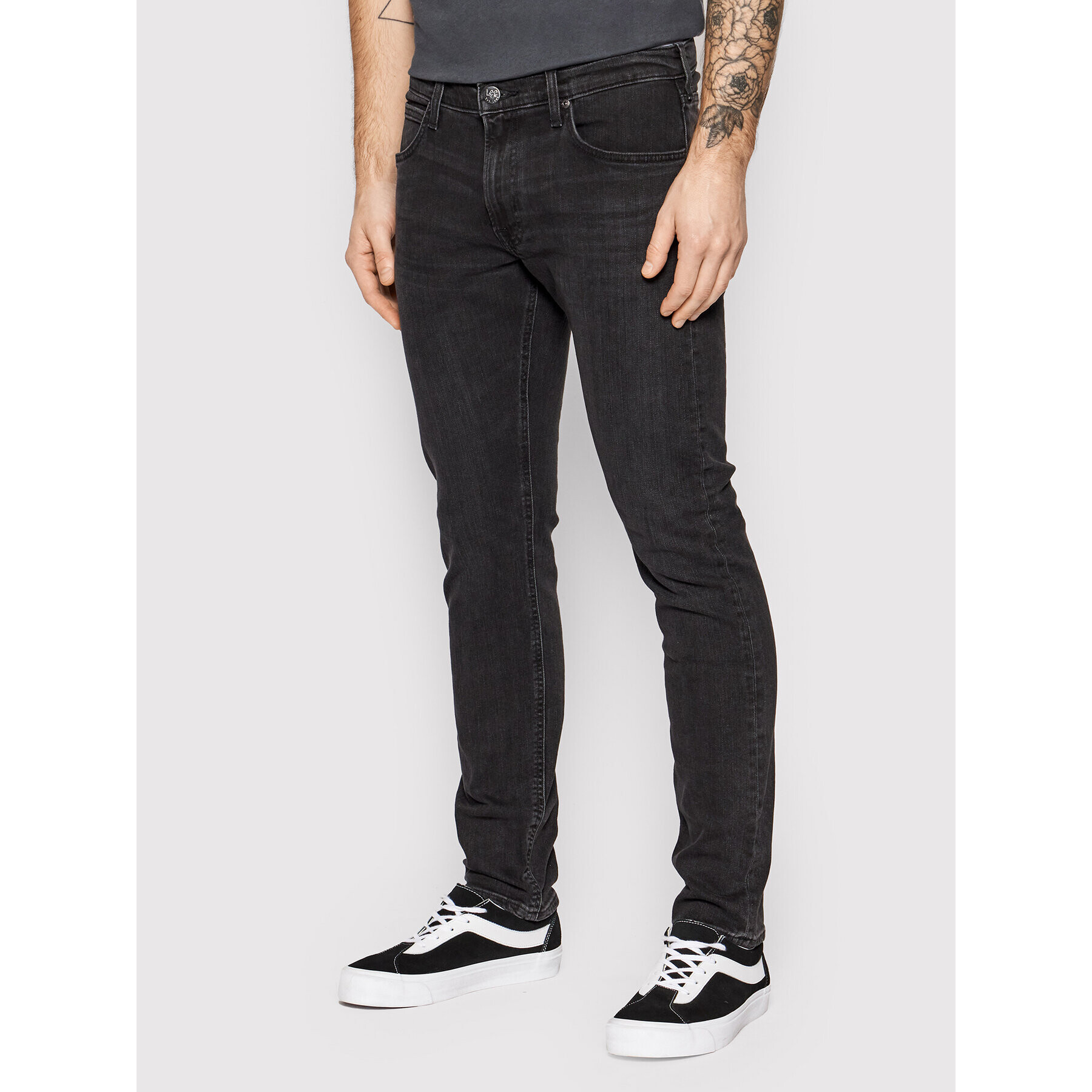 Lee Džínsy Luke L719HFLN Čierna Slim Fit - Pepit.sk