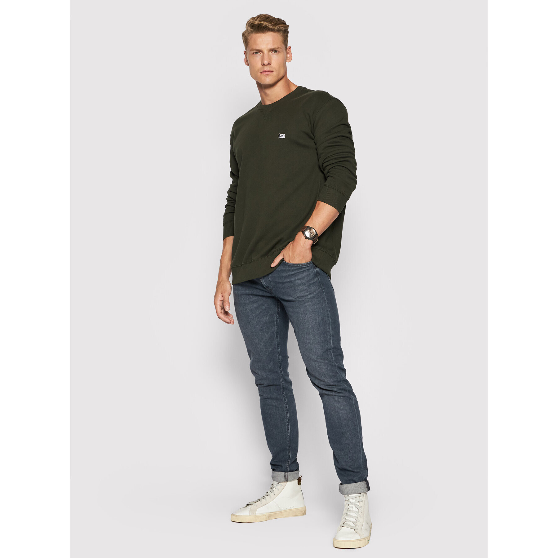 Lee Džínsy Luke L719NKGE Tmavomodrá Slim Fit - Pepit.sk