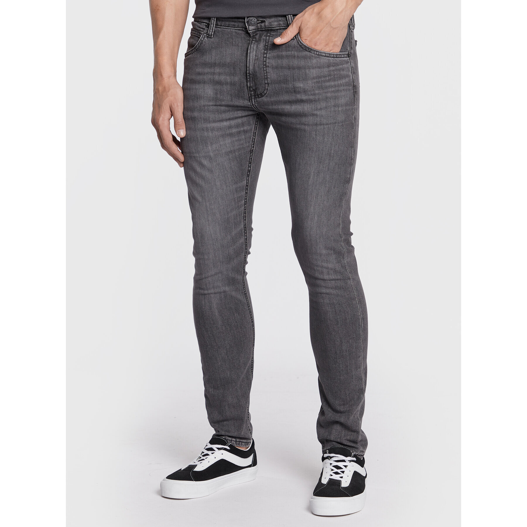 Lee Džínsy Luke L719PZCL 112326936 Sivá Slim Fit - Pepit.sk