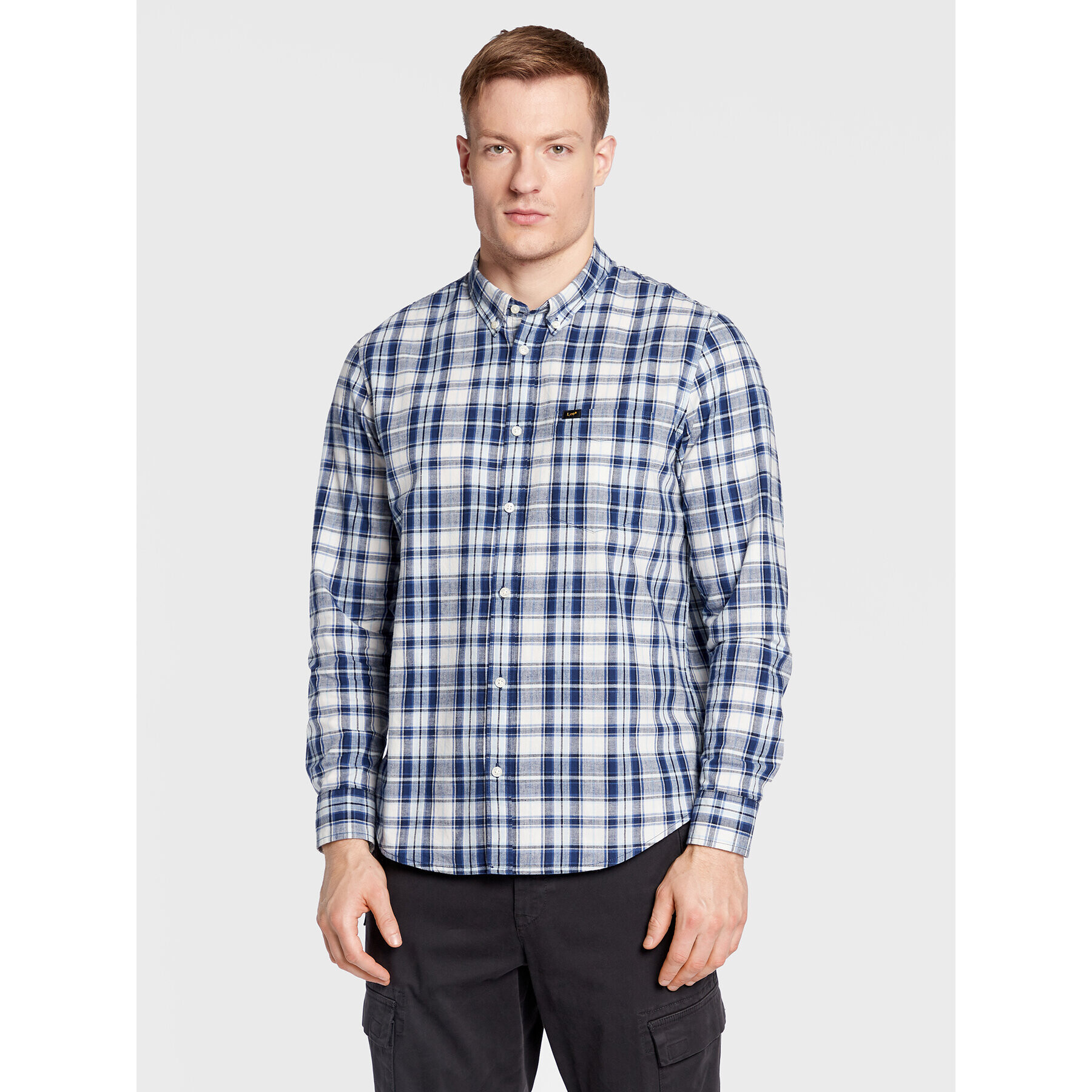 Lee Košeľa Button Down L880DG35 112322558 Tmavomodrá Regular Fit - Pepit.sk