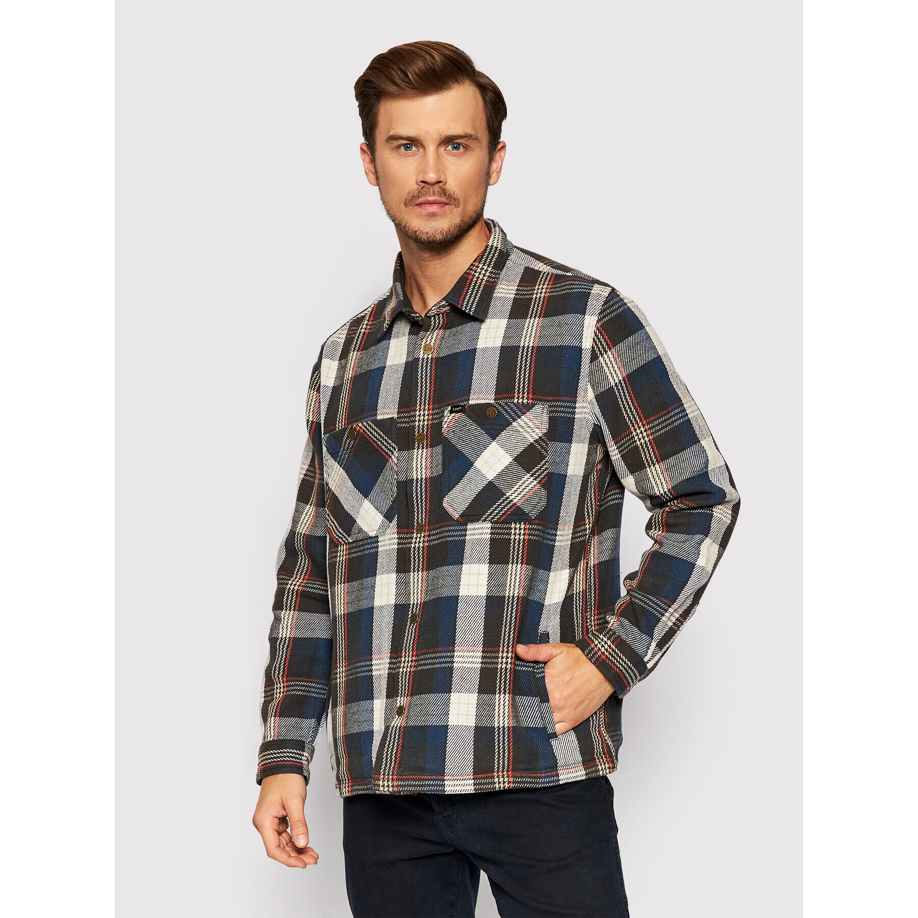 Lee Košeľa Western Overshirt L66BMTSS Farebná Relaxed Fit - Pepit.sk