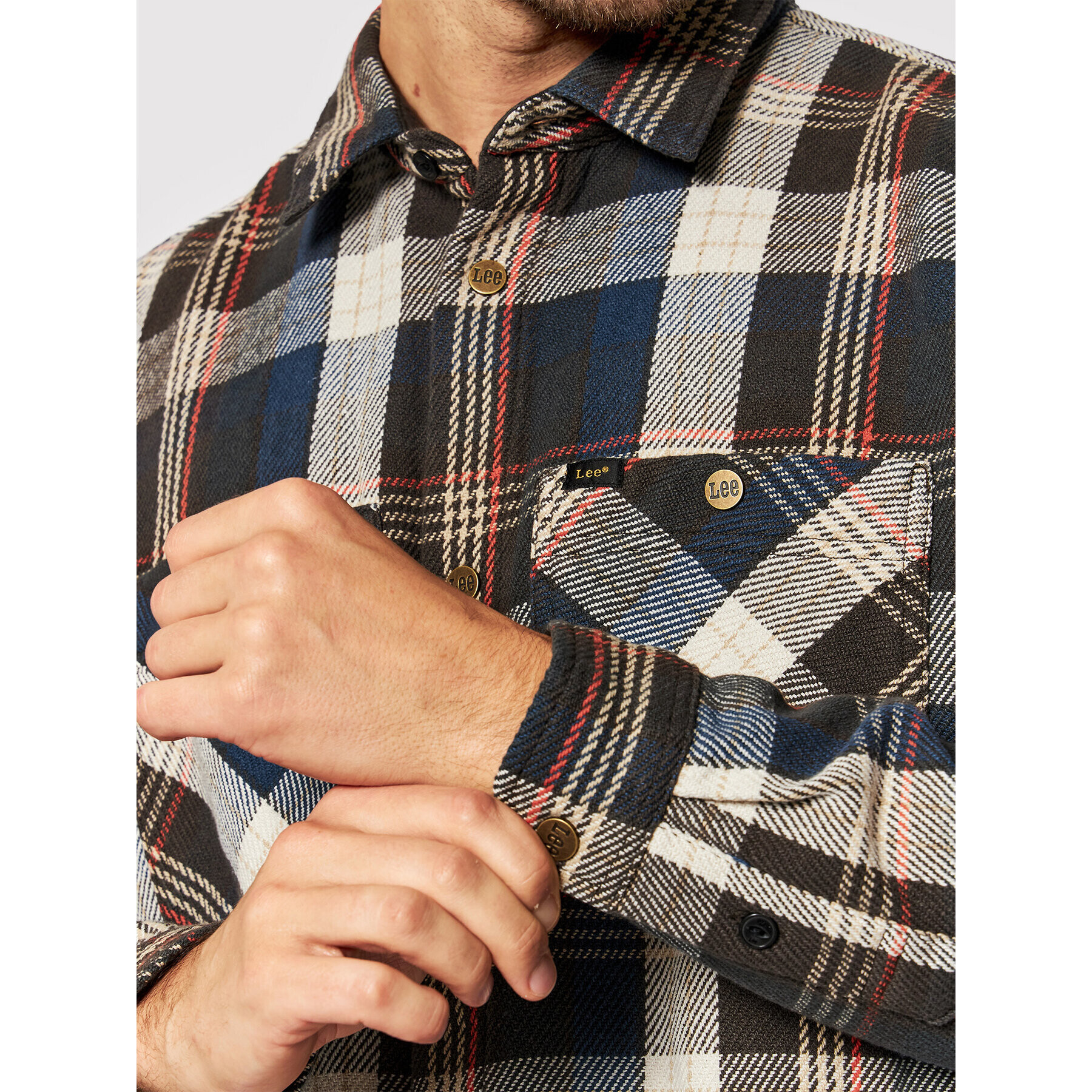 Lee Košeľa Western Overshirt L66BMTSS Farebná Relaxed Fit - Pepit.sk