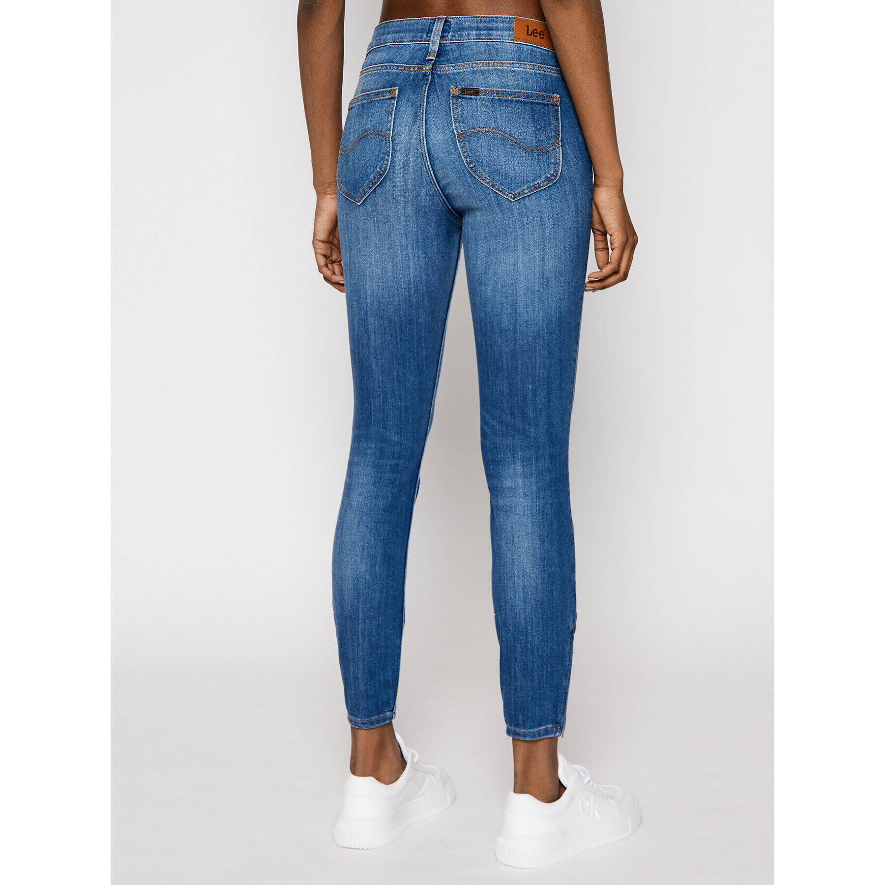 Lee Skinny Fit džínsy Scarlett Cropped L30CPFYO Modrá Skinny Fit - Pepit.sk