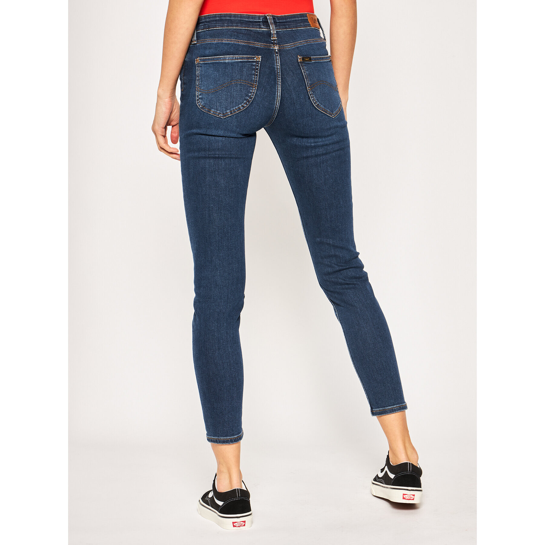 Lee Skinny Fit džínsy Scarlett L526DUIY Tmavomodrá Skinny Fit - Pepit.sk