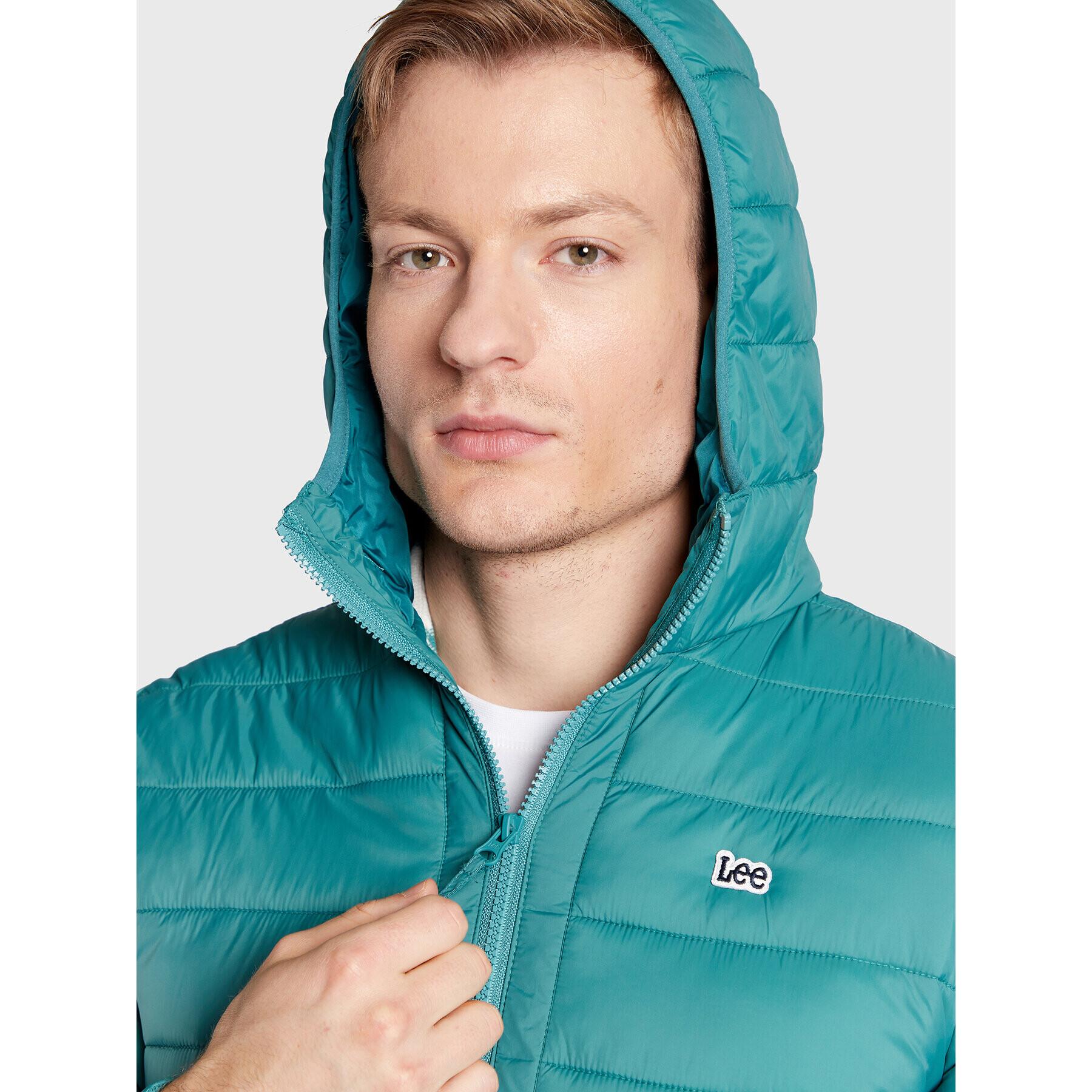 Lee Vatovaná bunda Light Puffer L87HSZDO 112321562 Zelená Regular Fit - Pepit.sk