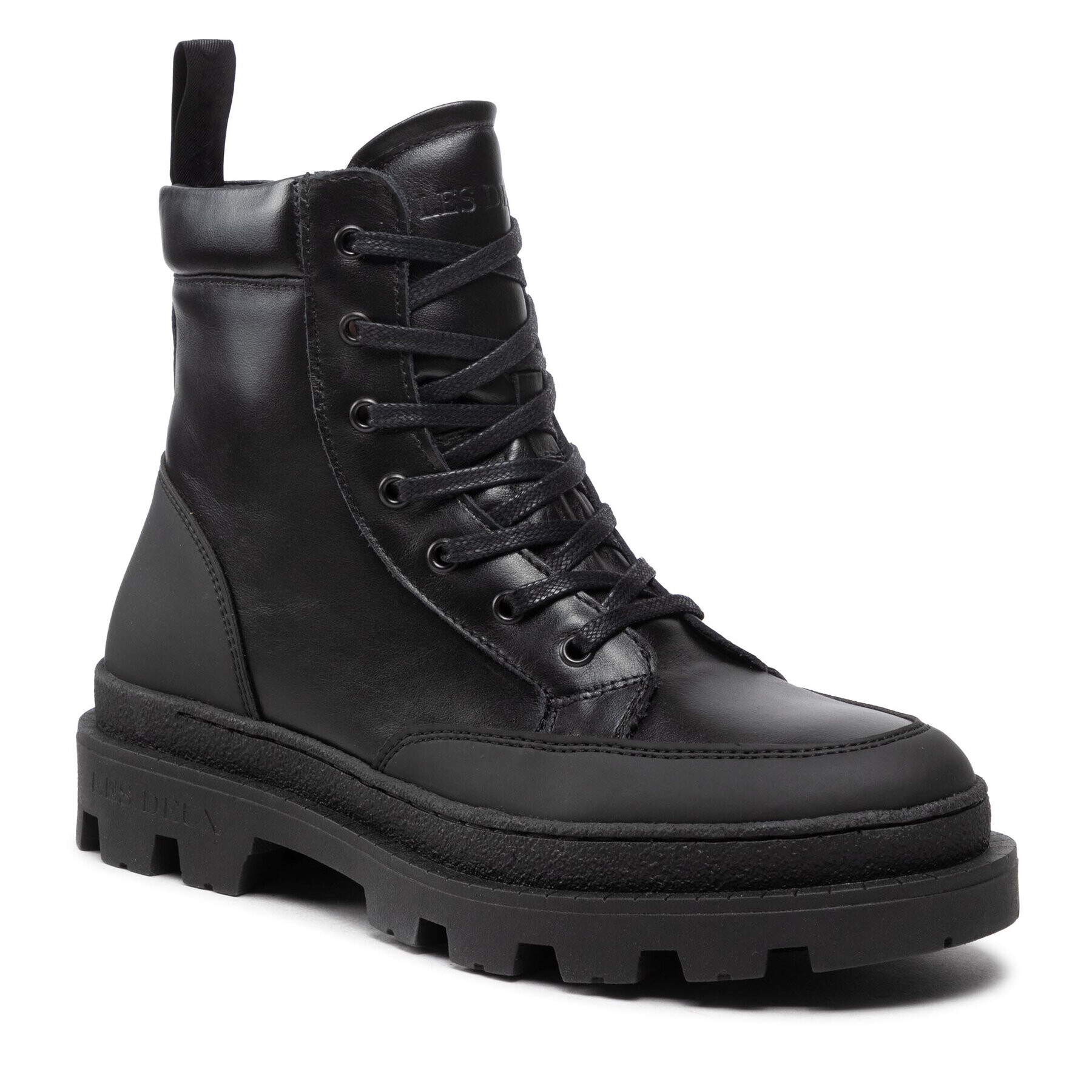 Les Deux Outdoorová obuv Tanner Mid-Top Leather Sneaker LDM820022 Čierna - Pepit.sk