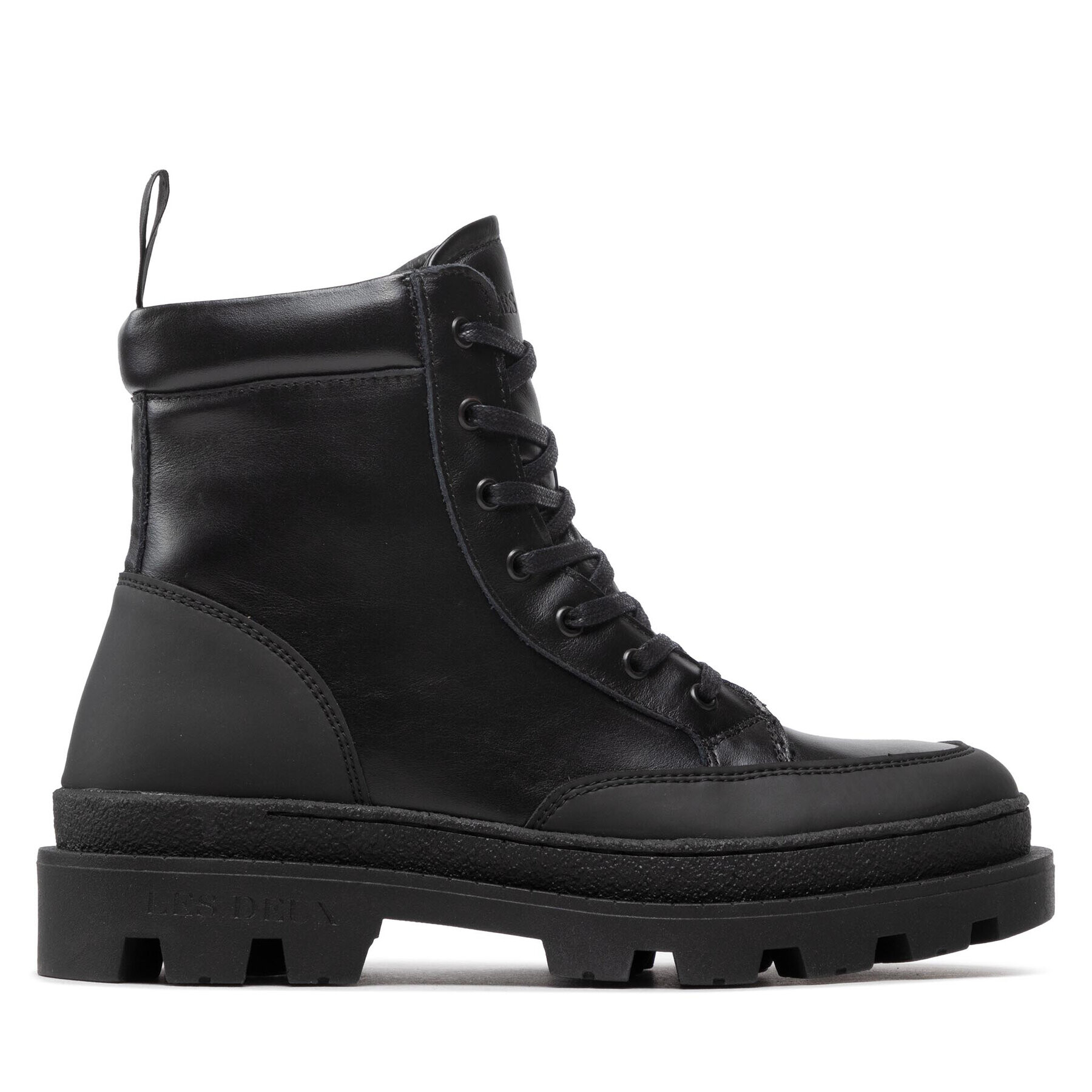 Les Deux Outdoorová obuv Tanner Mid-Top Leather Sneaker LDM820022 Čierna - Pepit.sk