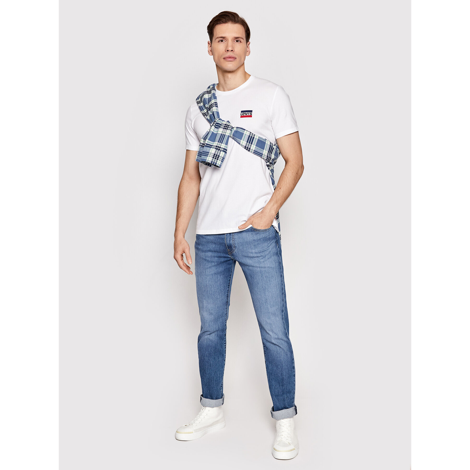 Levi's® 2-dielna súprava tričiek 79681-0014 Biela Slim Fit - Pepit.sk