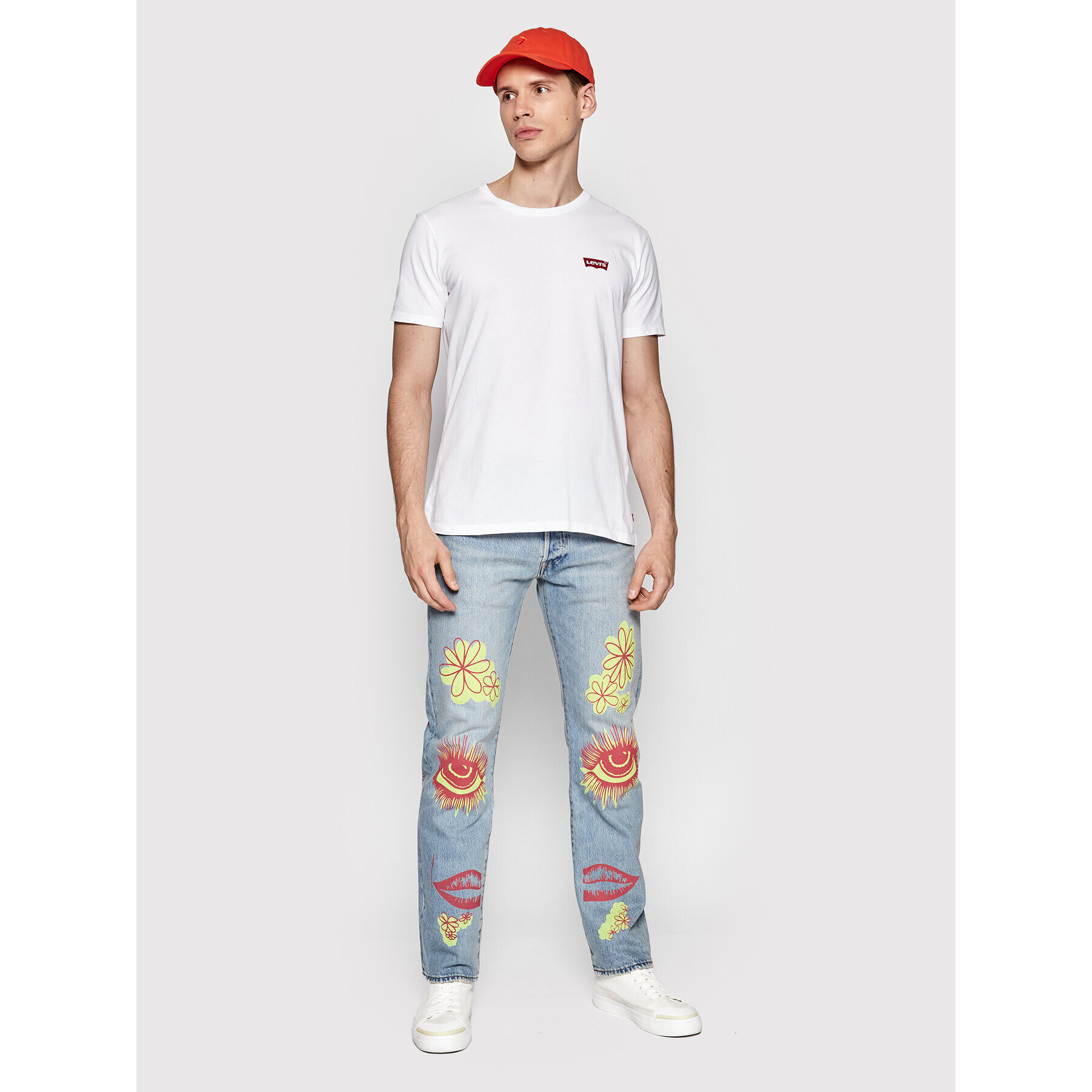 Levi's® 2-dielna súprava tričiek 79681-0026 Biela Slim Fit - Pepit.sk