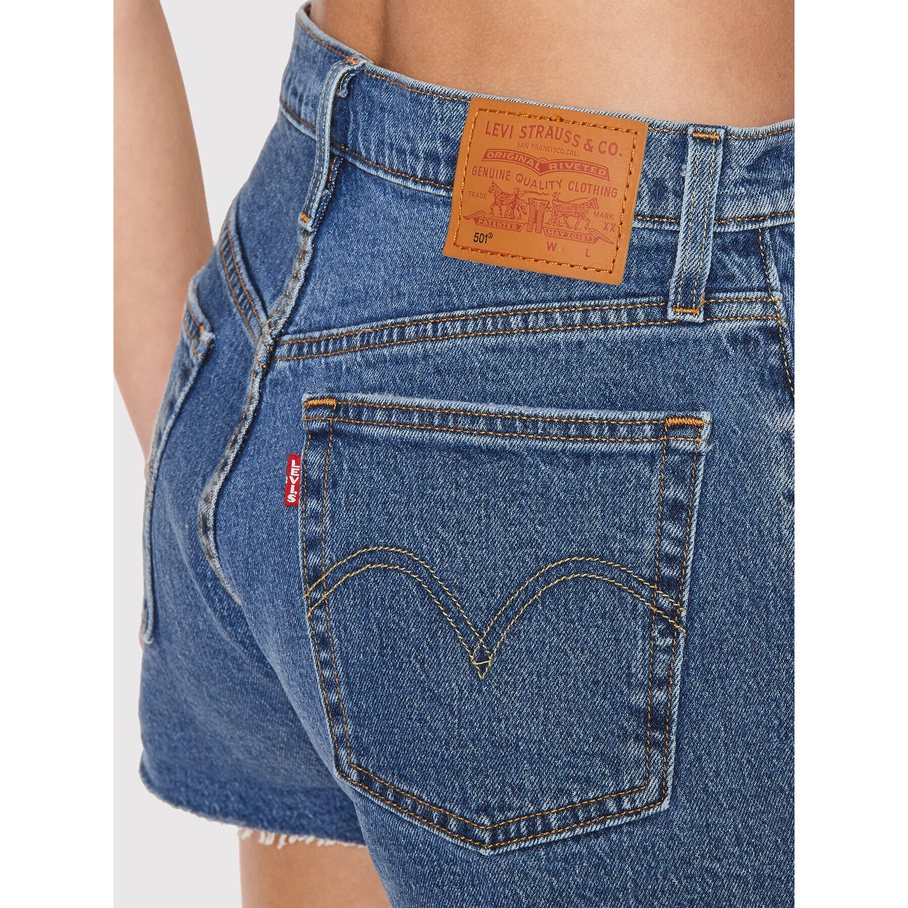 Levi's® Džínsové šortky 501® 56327-0242 Modrá Slim Fit - Pepit.sk