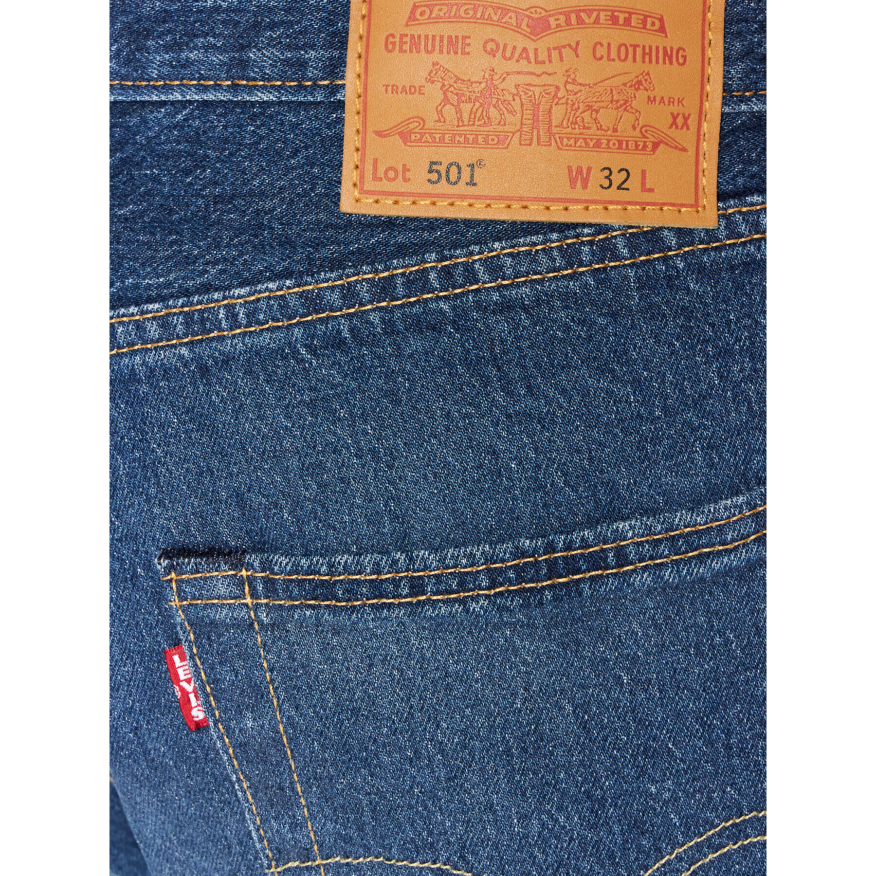 Levi's® Džínsové šortky 501® Hemmed 36512-0152 Tmavomodrá Regular Fit - Pepit.sk