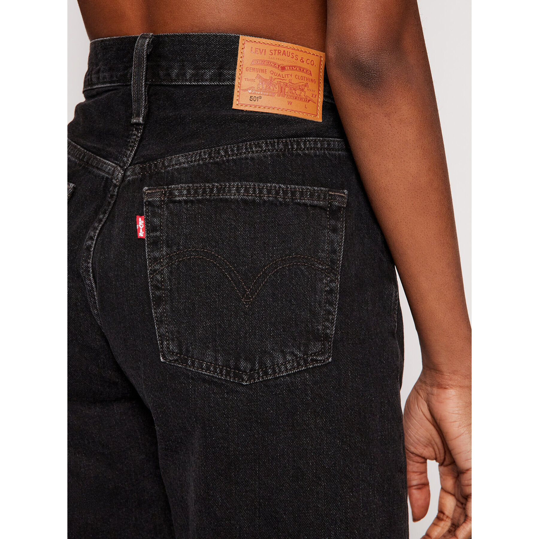 Levi's® Džínsové šortky 501™ 85833-0016 Čierna Regular Fit - Pepit.sk