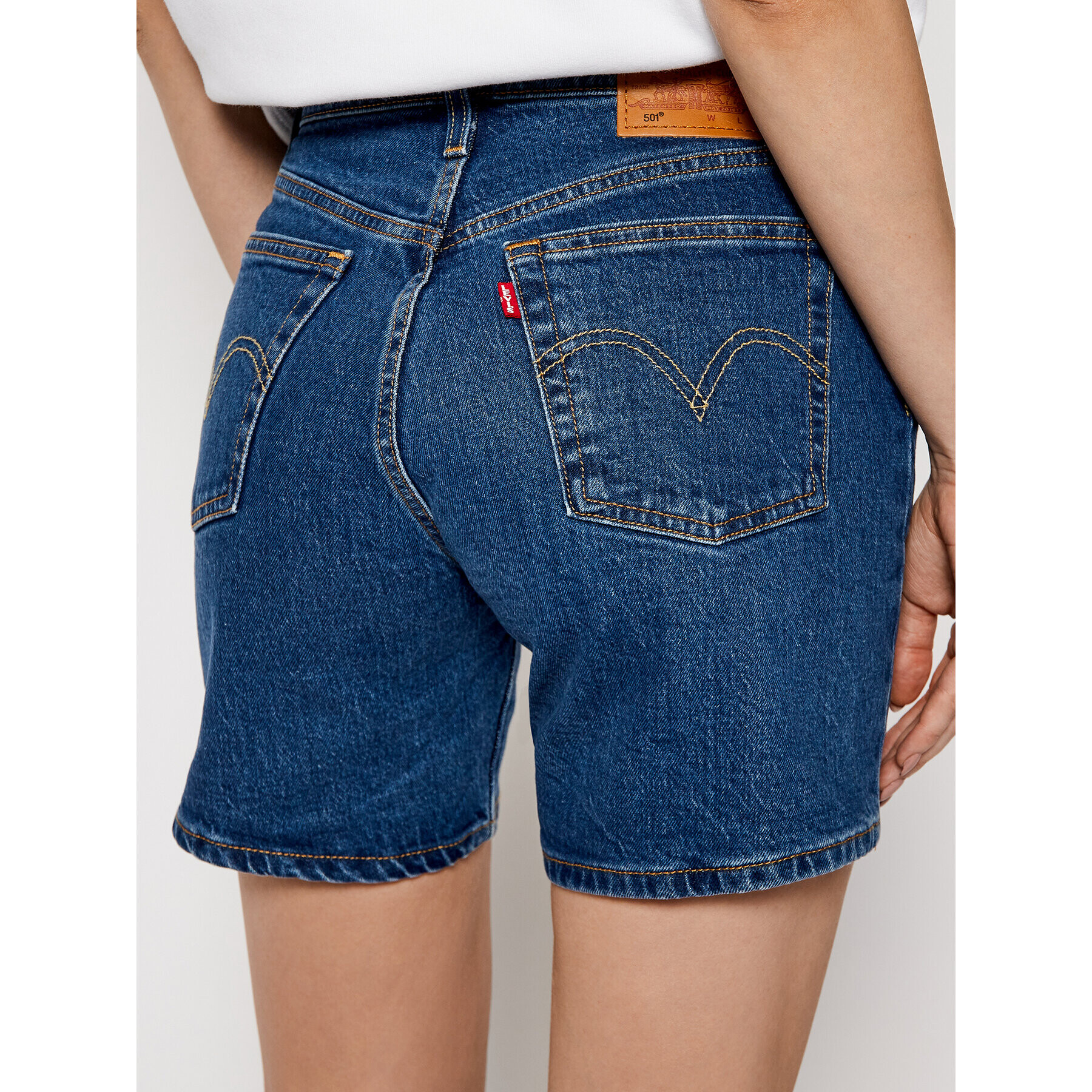 Levi's® Džínsové šortky 501™ Mid Thigh 85833-0007 Tmavomodrá Regular Fit - Pepit.sk