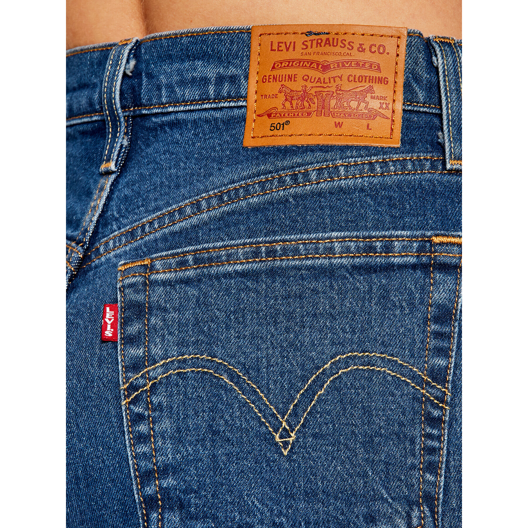 Levi's® Džínsové šortky 501™ Mid Thigh 85833-0007 Tmavomodrá Regular Fit - Pepit.sk